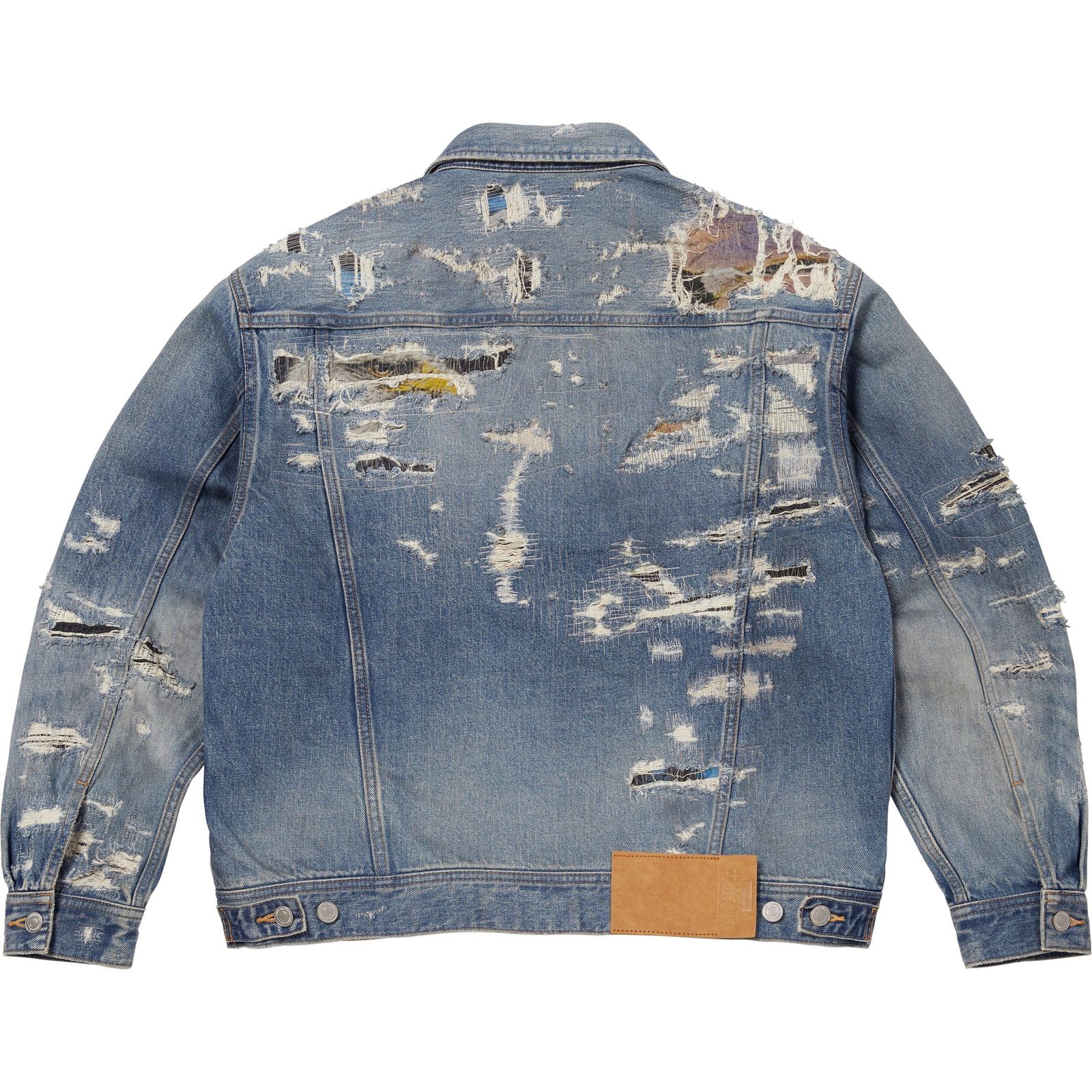 Supreme®/MM6 Maison Margiela Distressed Selvedge Denim Trucker Jacket