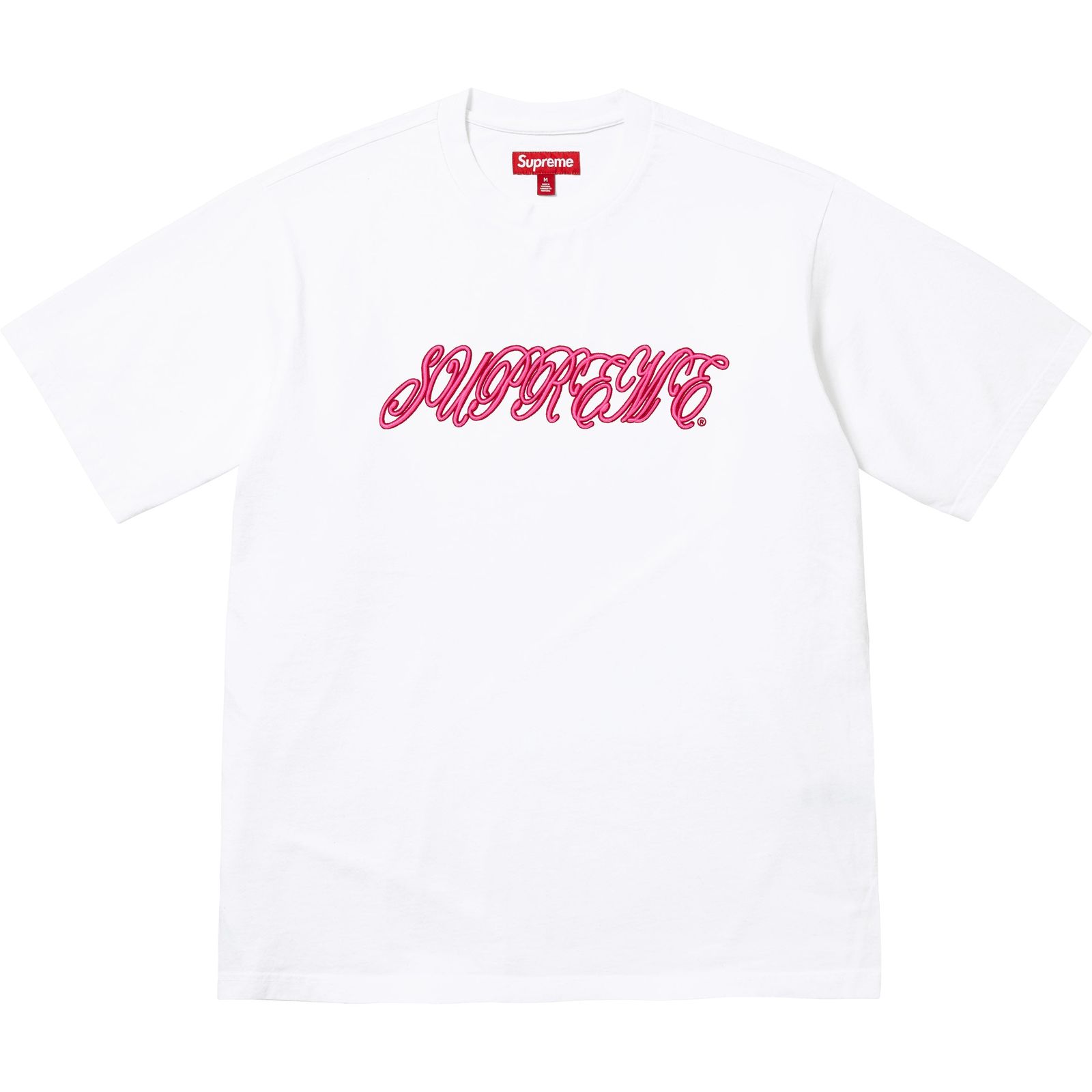 Raised Script S/S Top