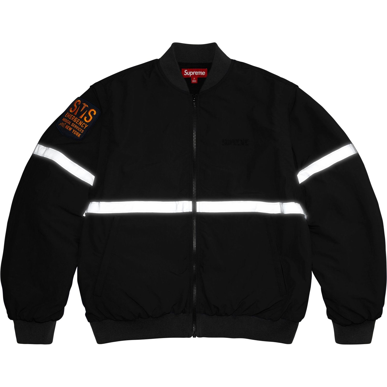 Zip-Off Sleeve Reflective Stripe Jacket