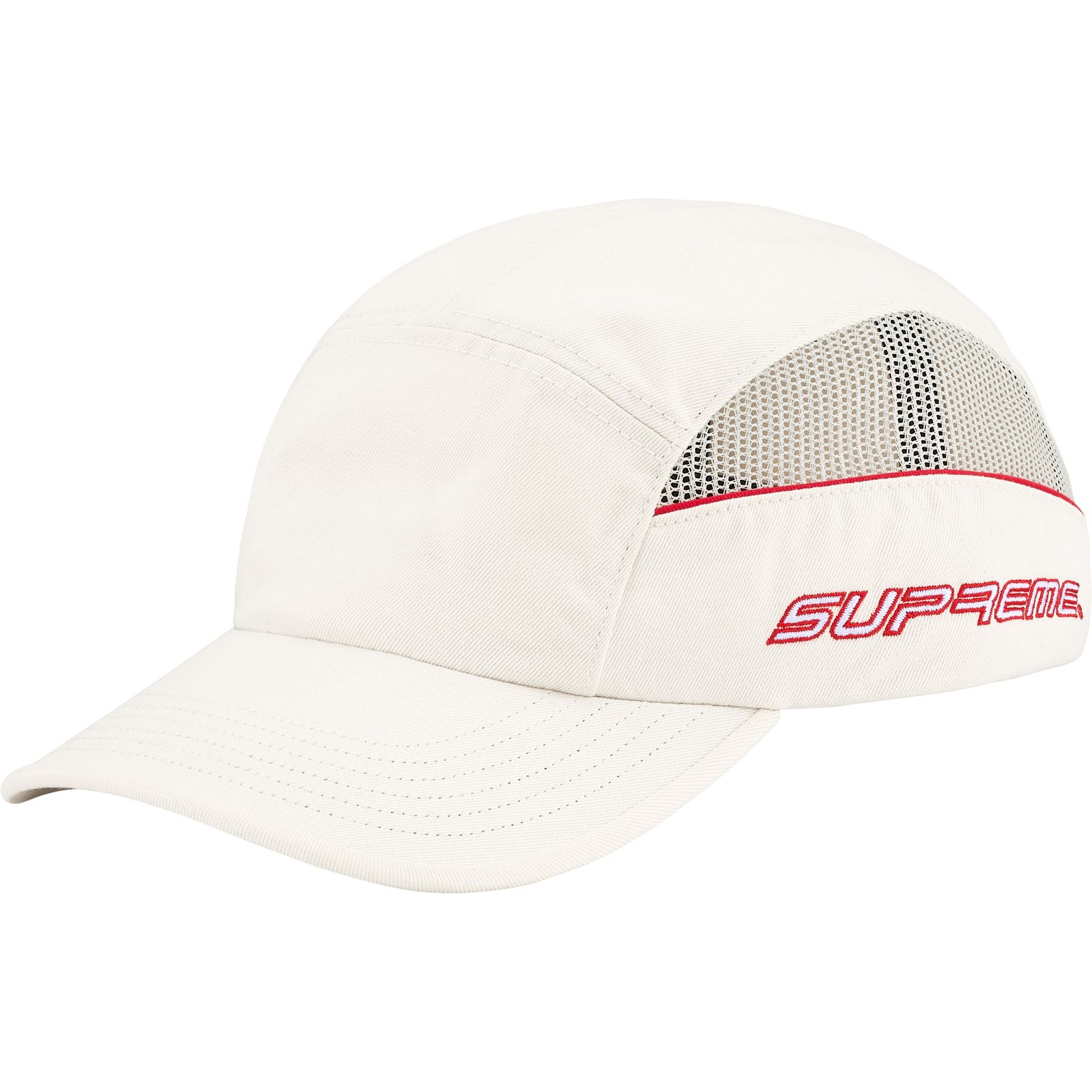 Side Mesh Piping Camp Cap
