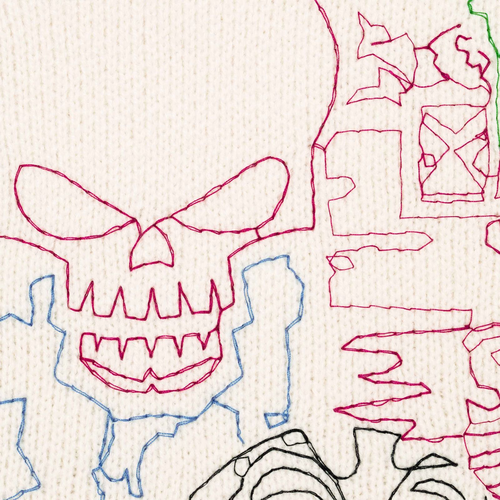 Collage Embroidered Sweater