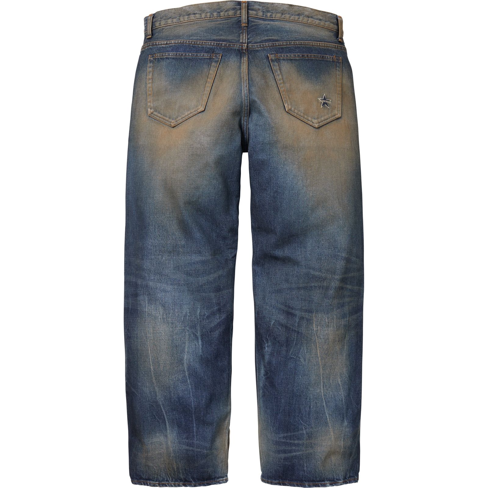Distressed Loose Fit Selvedge Jean