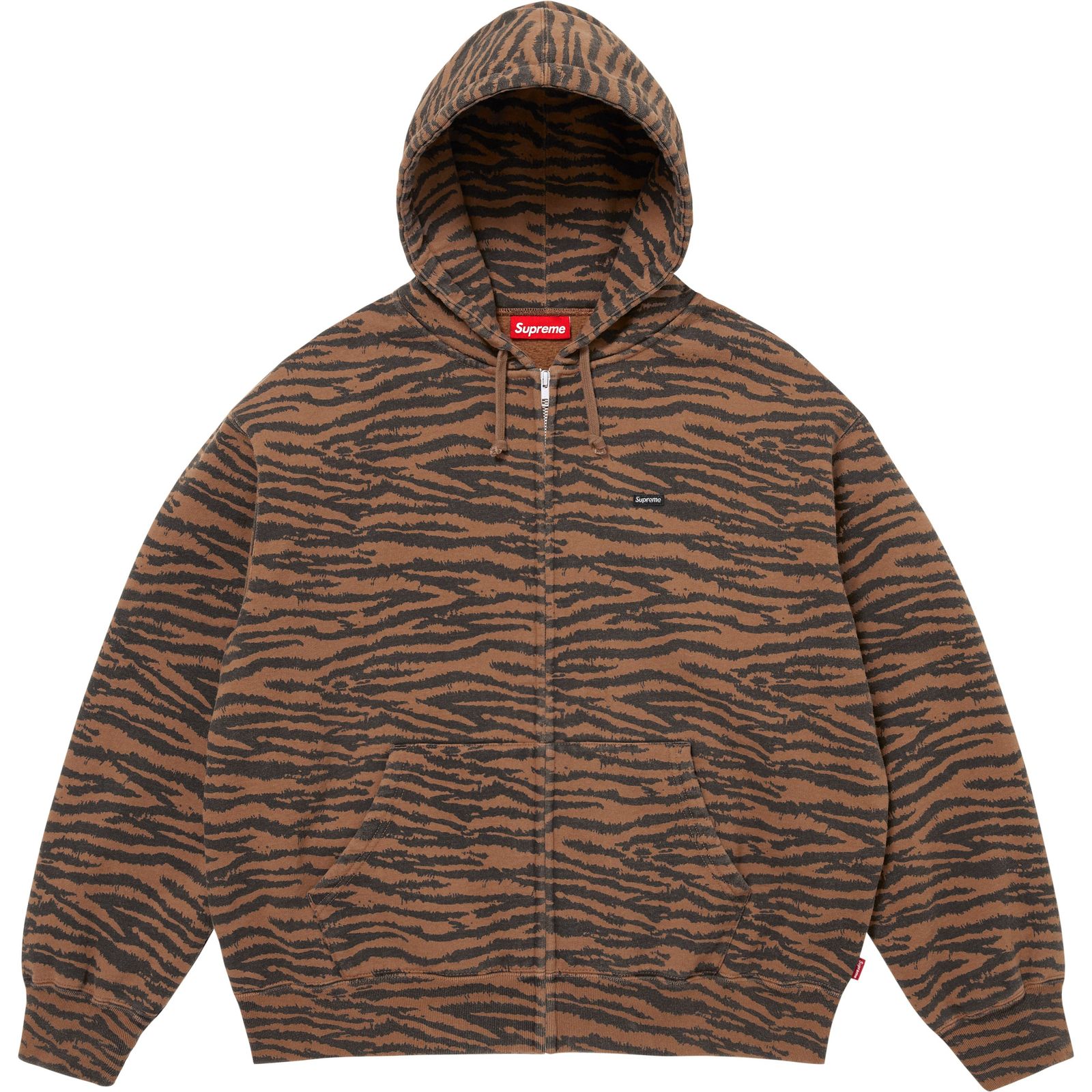 Small Box Zip Up Hooded Sweatshirt