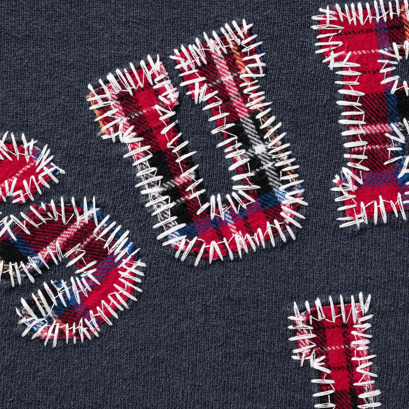 Plaid Arc Crewneck