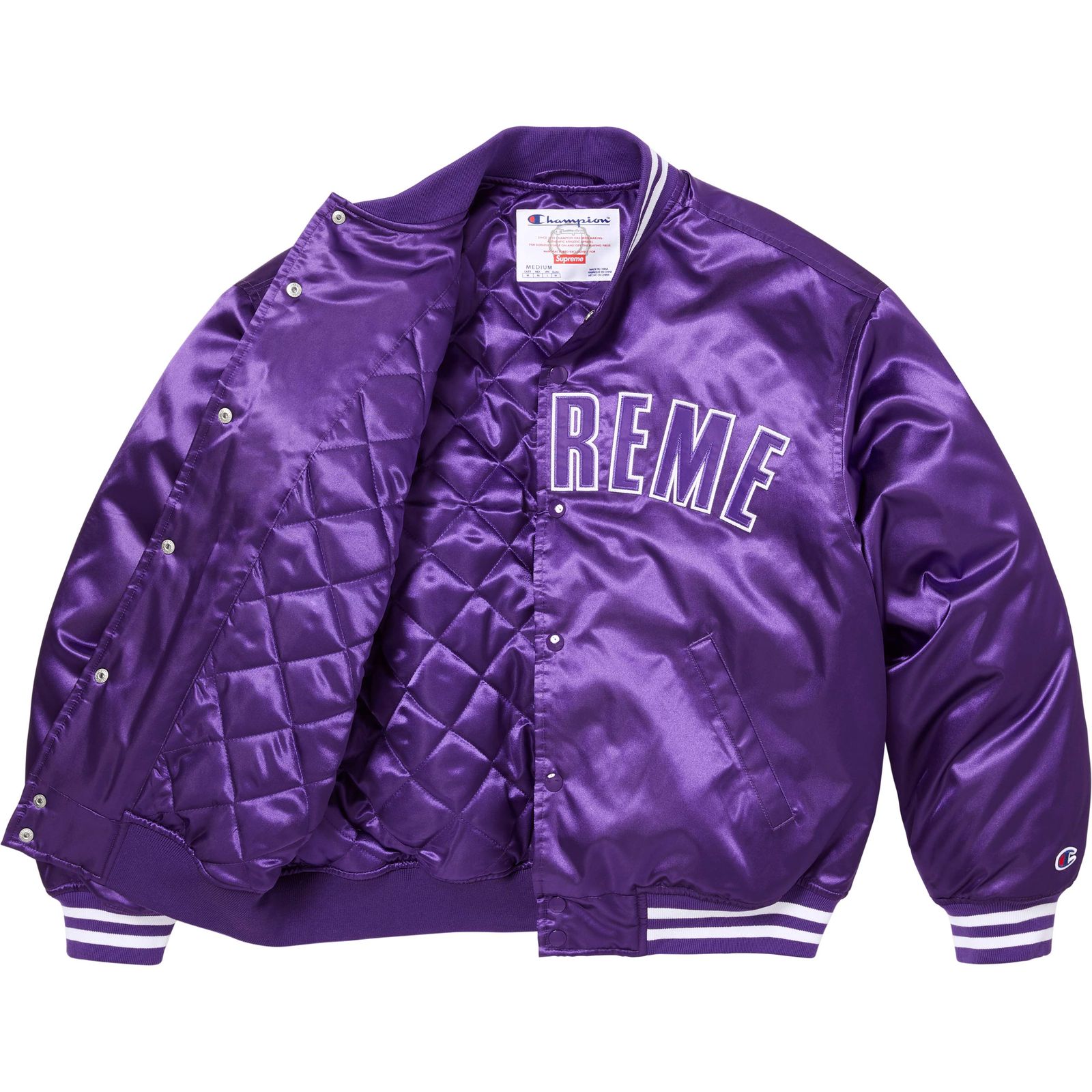 Supreme®/Champion® Satin Varsity Jacket