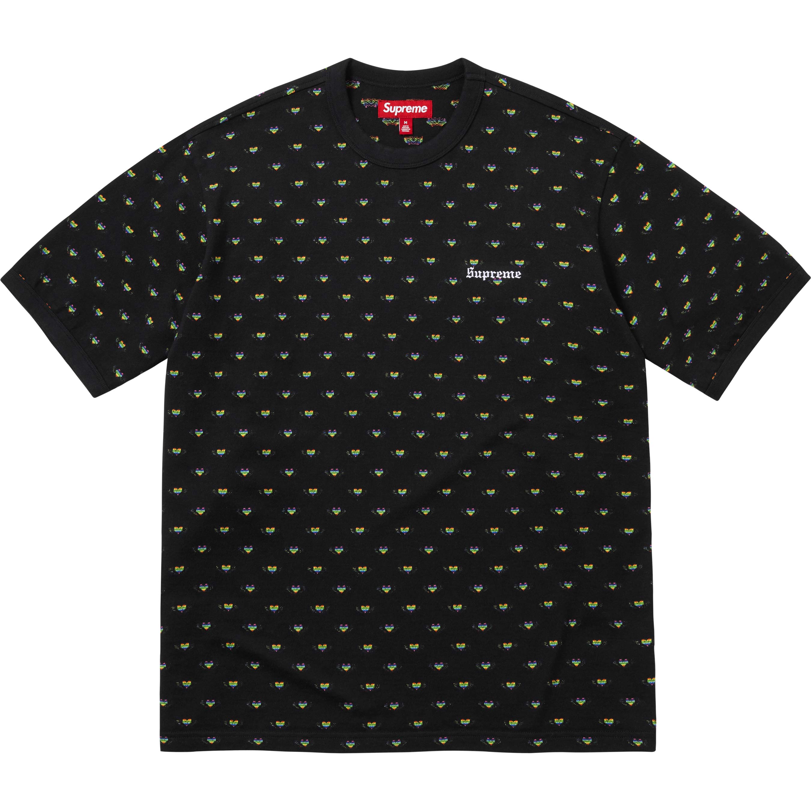 Hearts Intarsia Ringer Tee