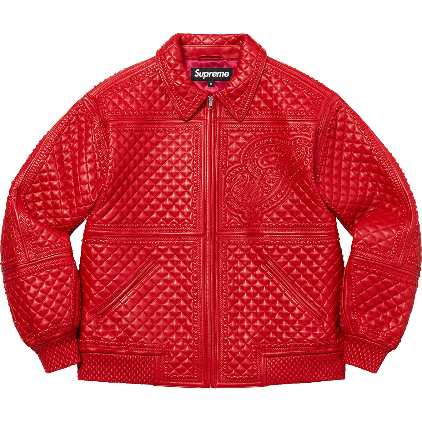 Studded Quilted Leather Jacket