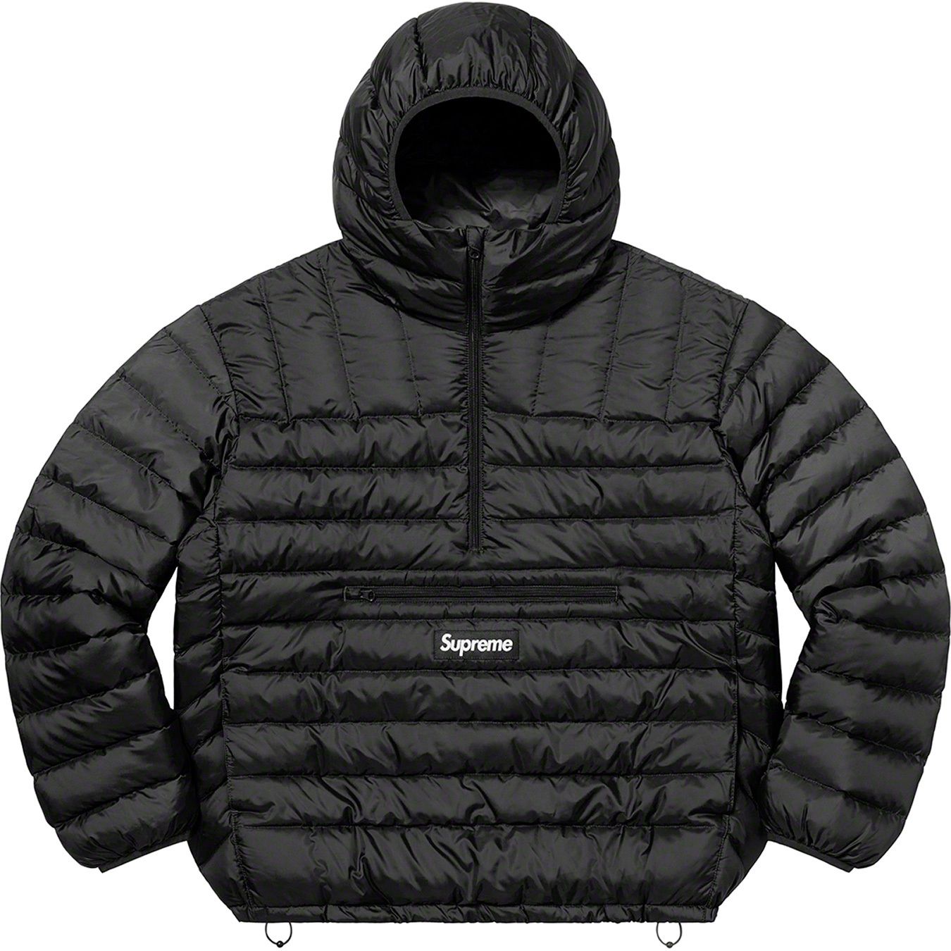 Micro Down Half Zip Hooded Pullover