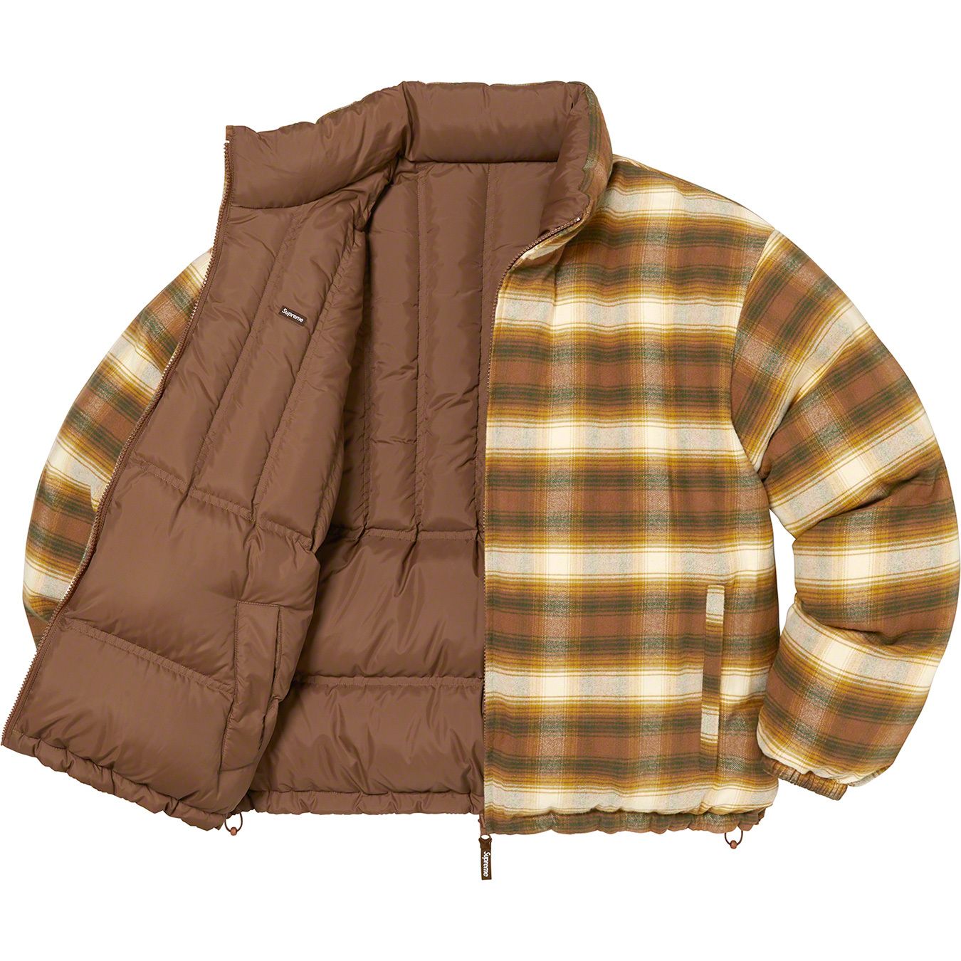 Flannel Reversible Puffer Jacket