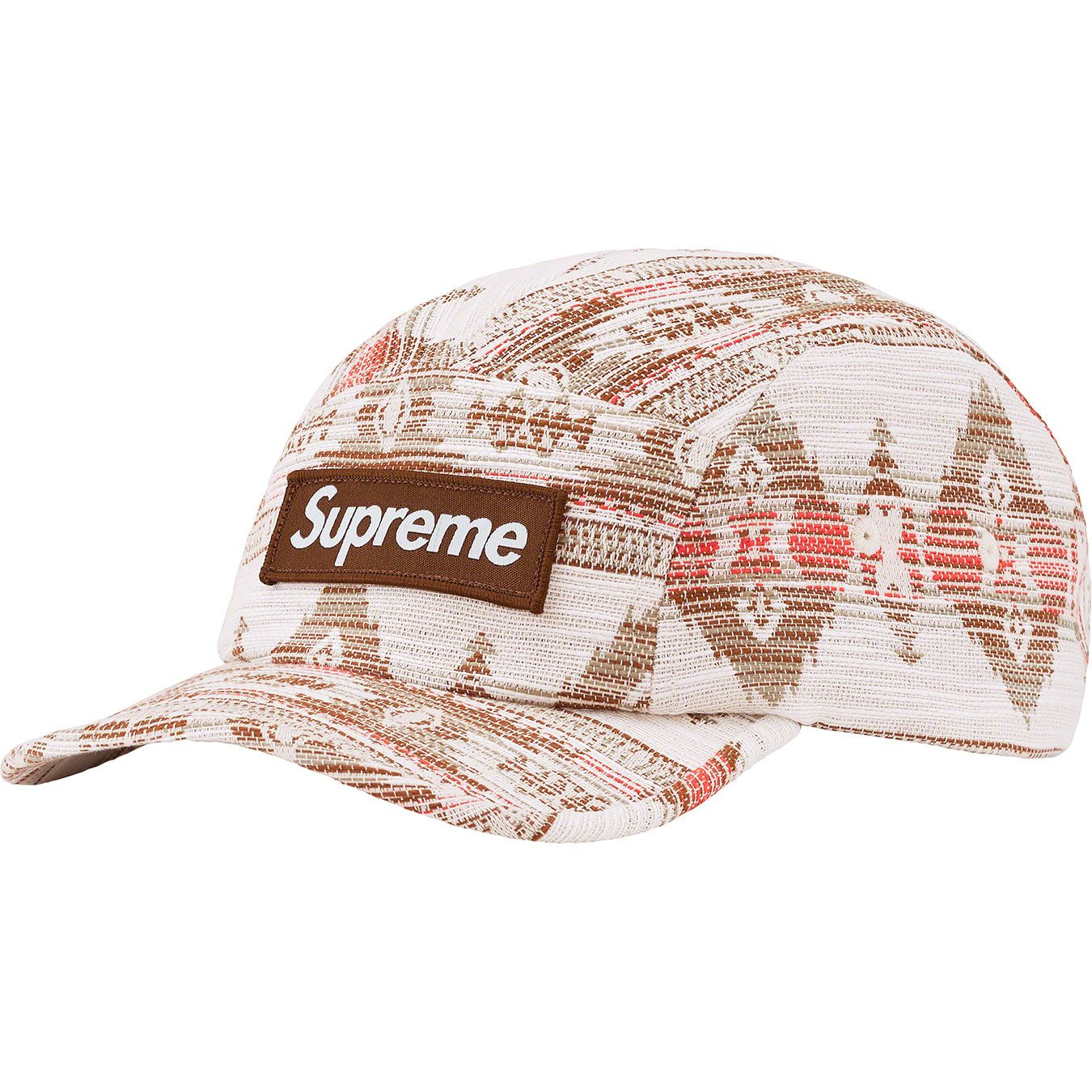Woven Pattern Camp Cap