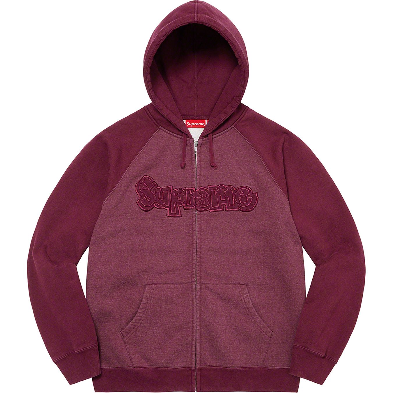 Gonz Appliqué Zip Up Hooded Sweatshirt