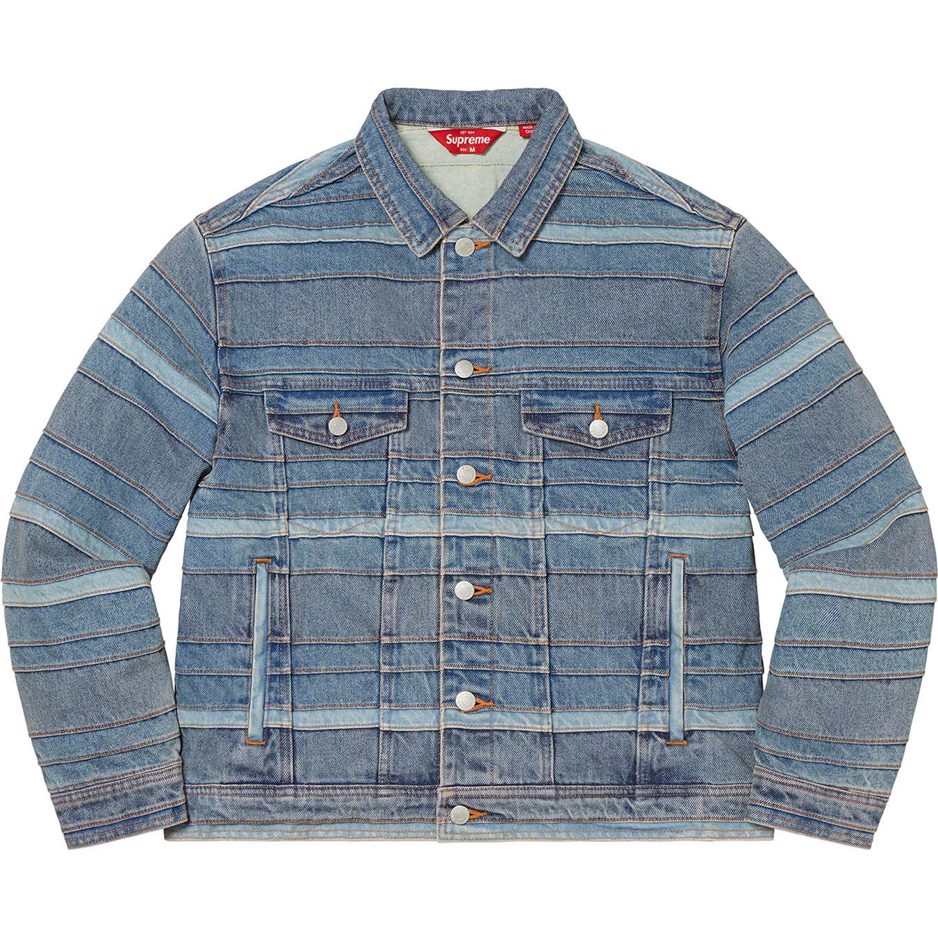 Layered Denim Trucker Jacket