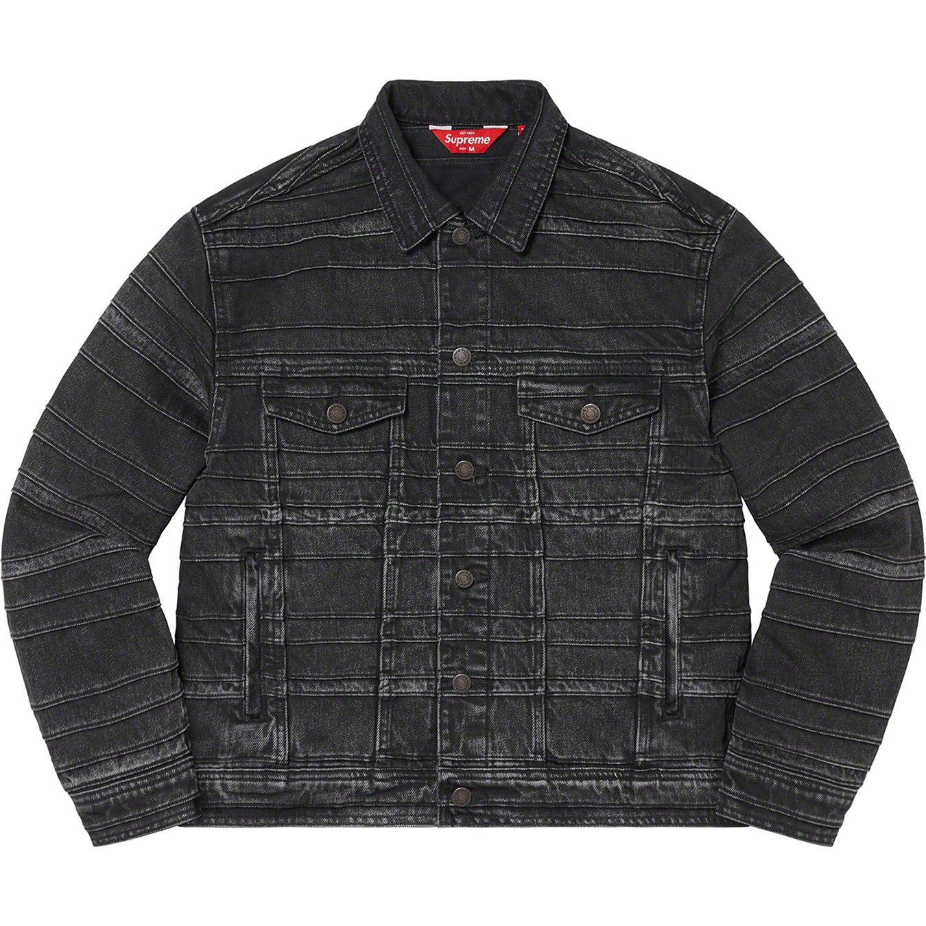 Layered Denim Trucker Jacket