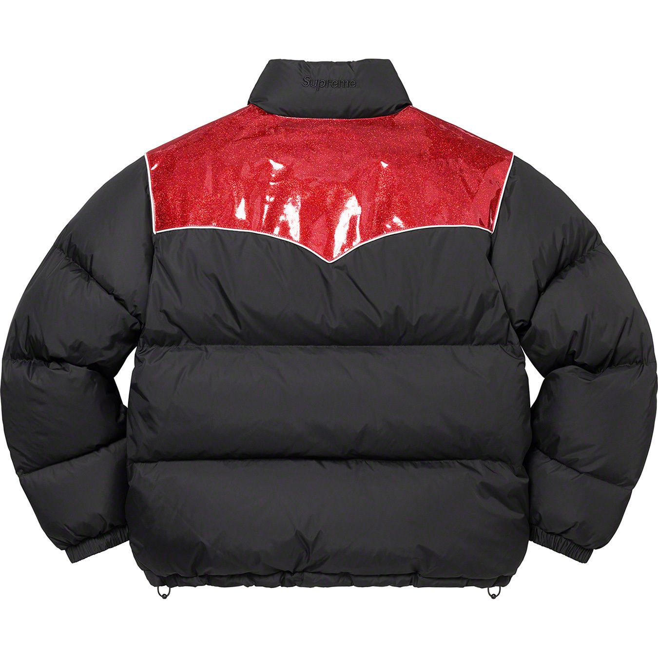 Glitter Yoke Down Puffer Jacket