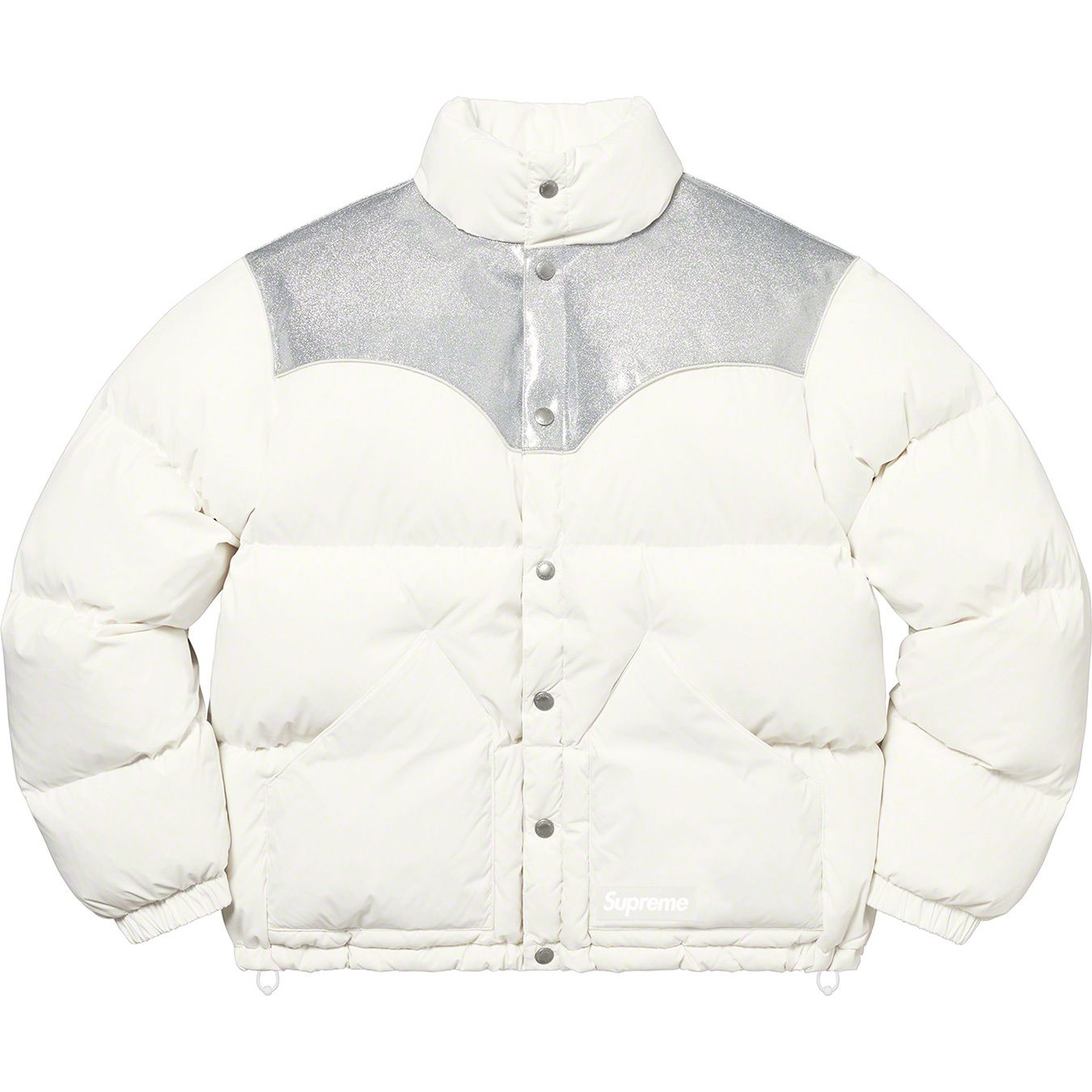 Glitter Yoke Down Puffer Jacket