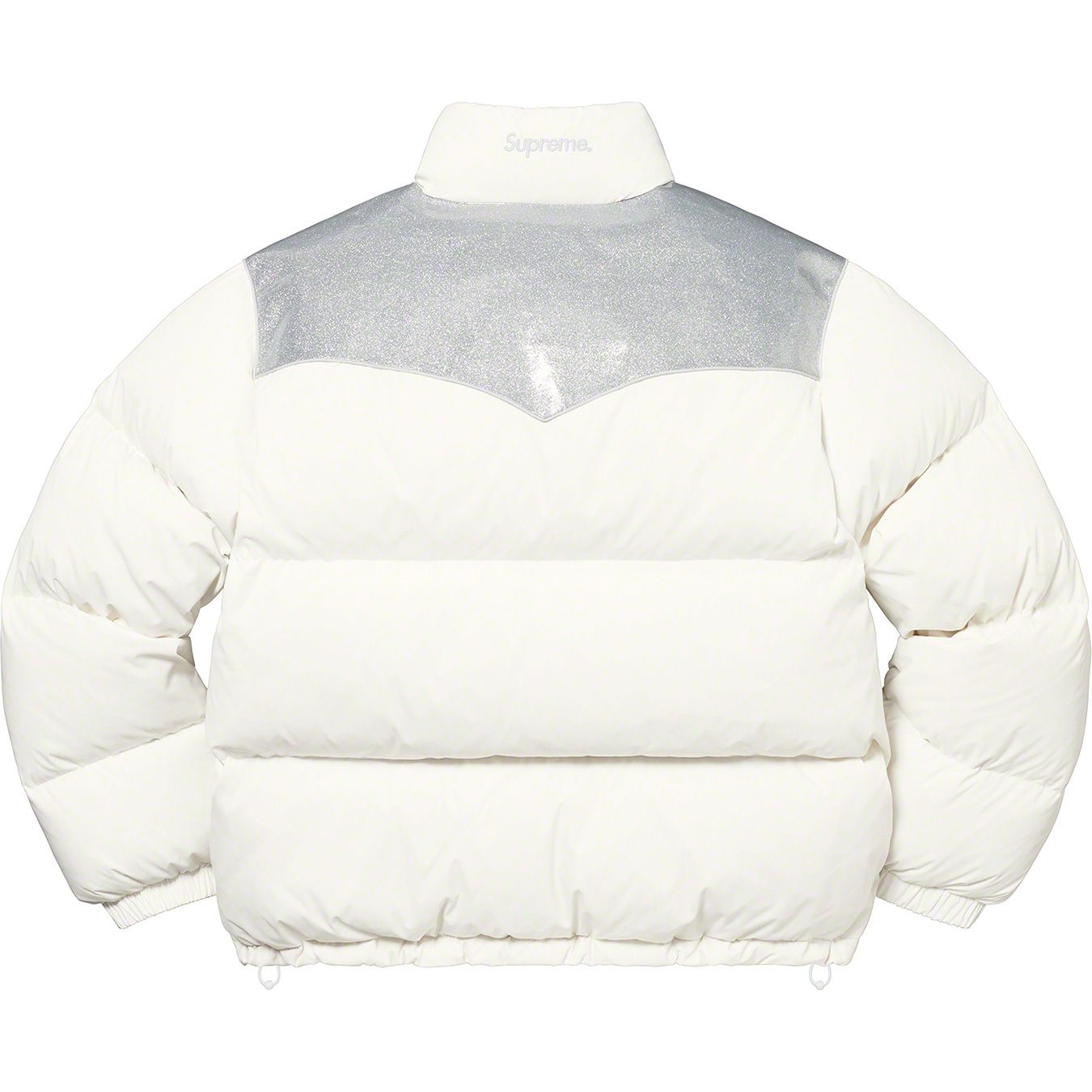 Glitter Yoke Down Puffer Jacket