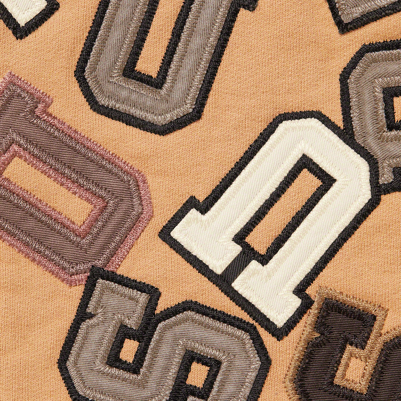 Scattered Appliqué Hooded Sweatshirt