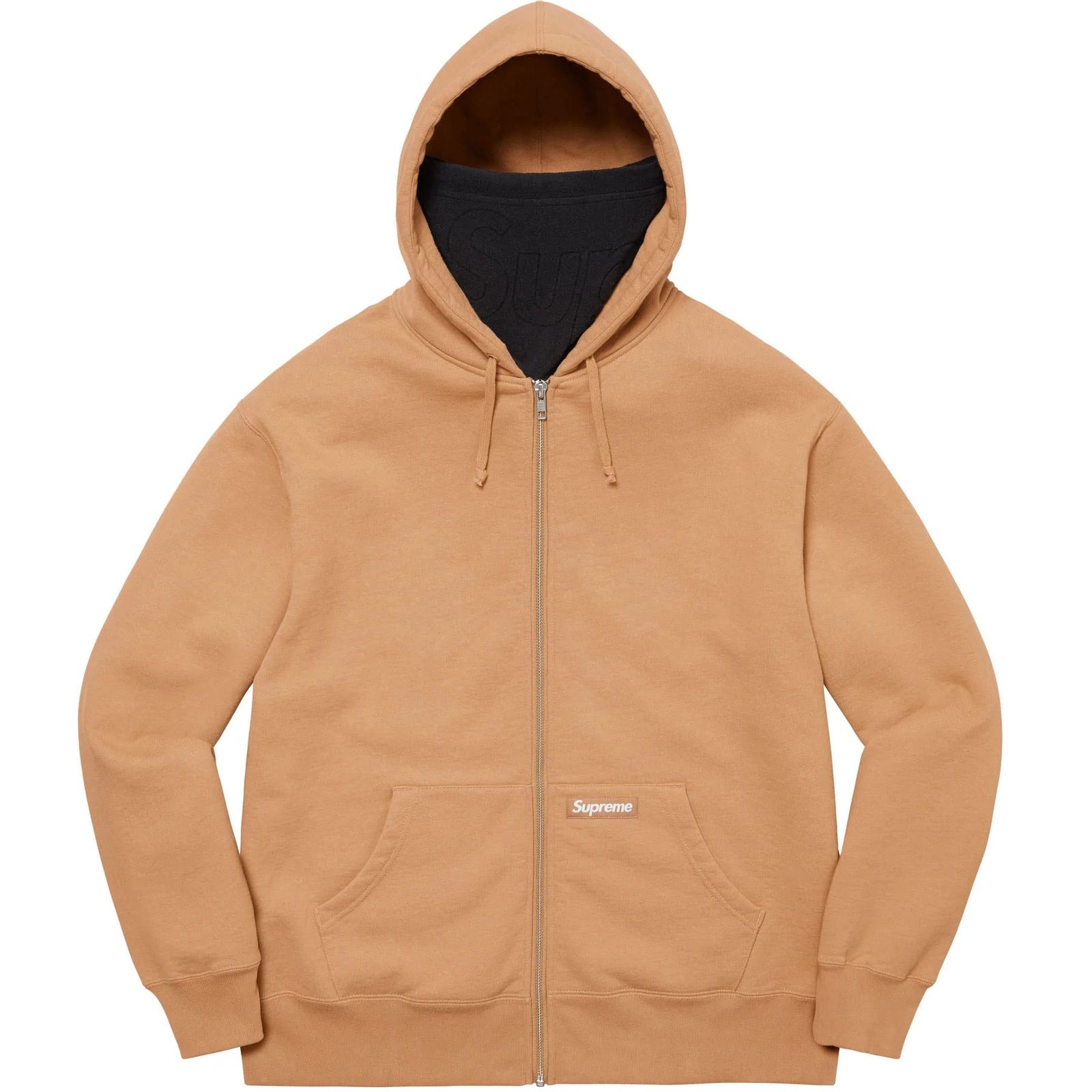 Double Hood Facemask Zip Up Hooded Sweatshirt