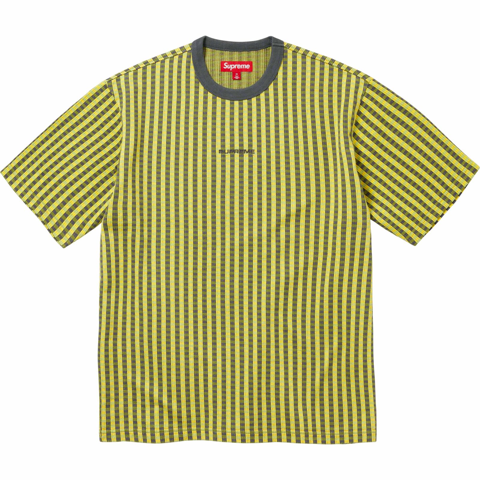 Grid Jacquard S/S Top