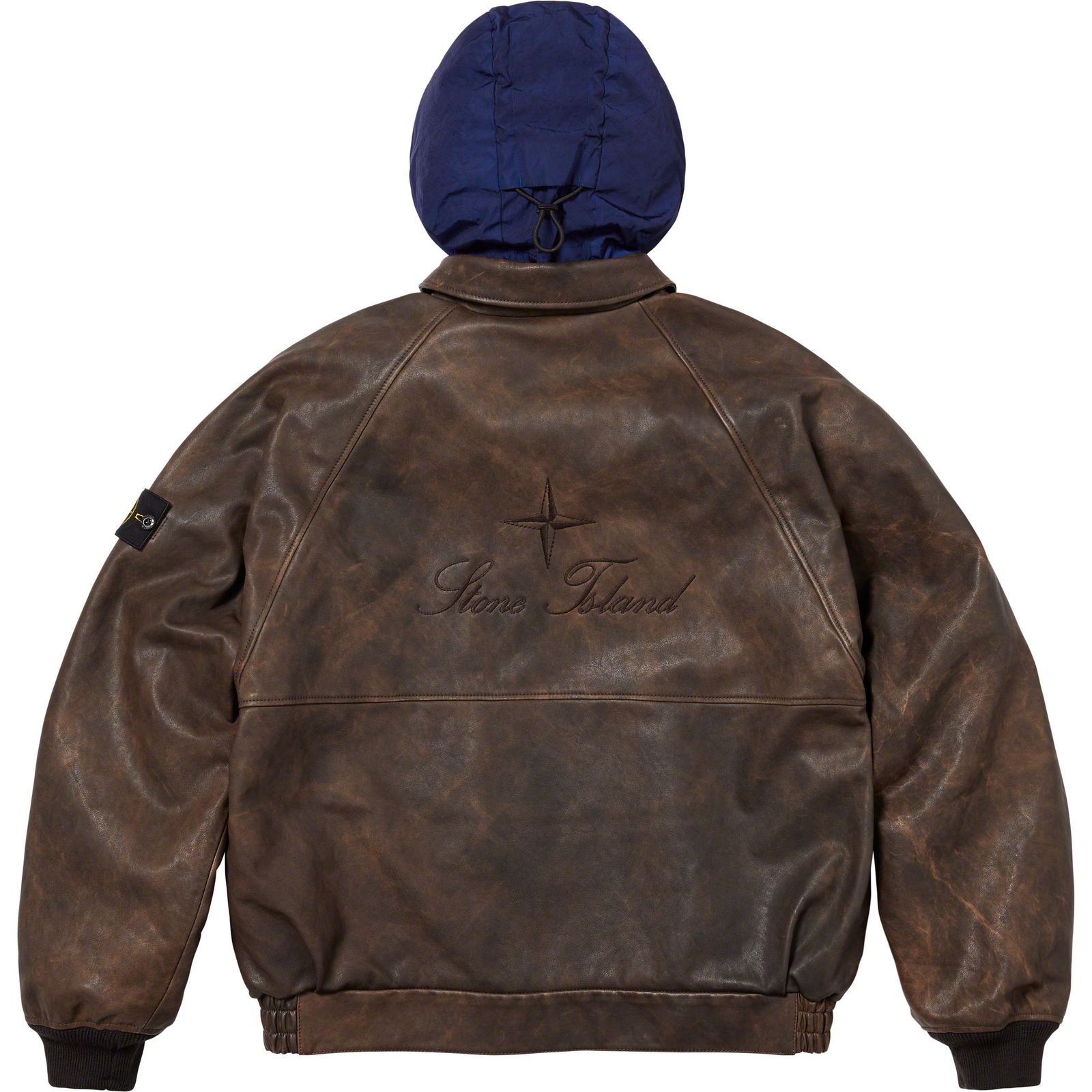 Supreme®/Stone Island® Leather Bomber Jacket