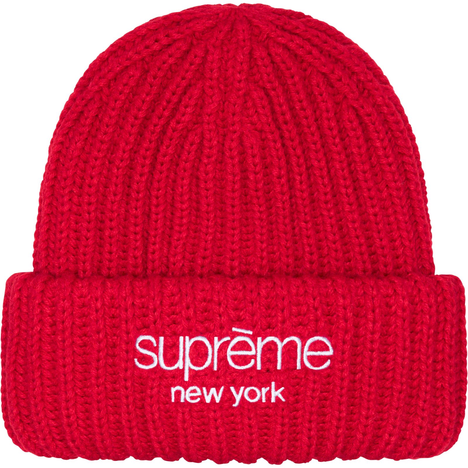 Classic Logo Chunky Ribbed Beanie