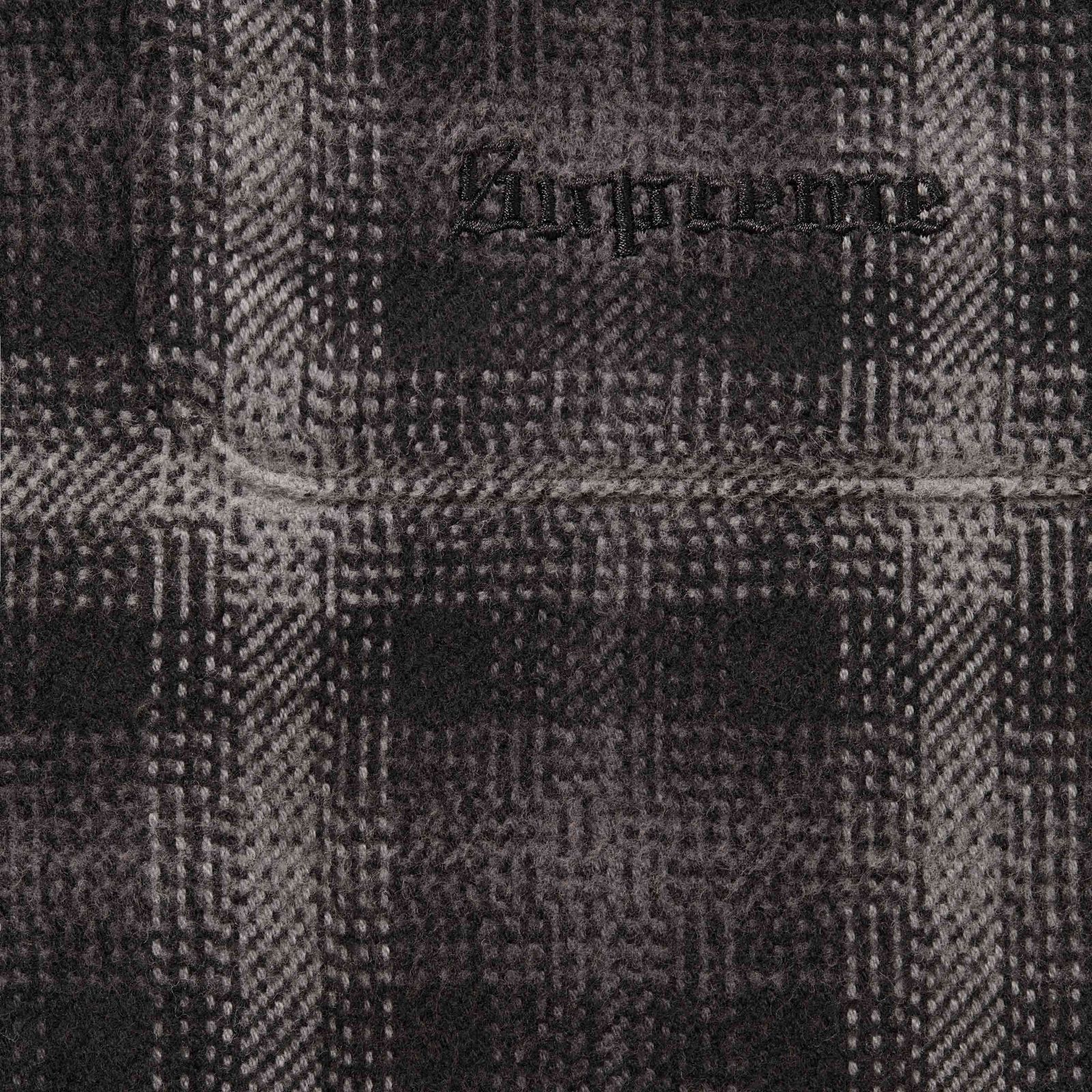 Houndstooth Plaid Flannel Shirt