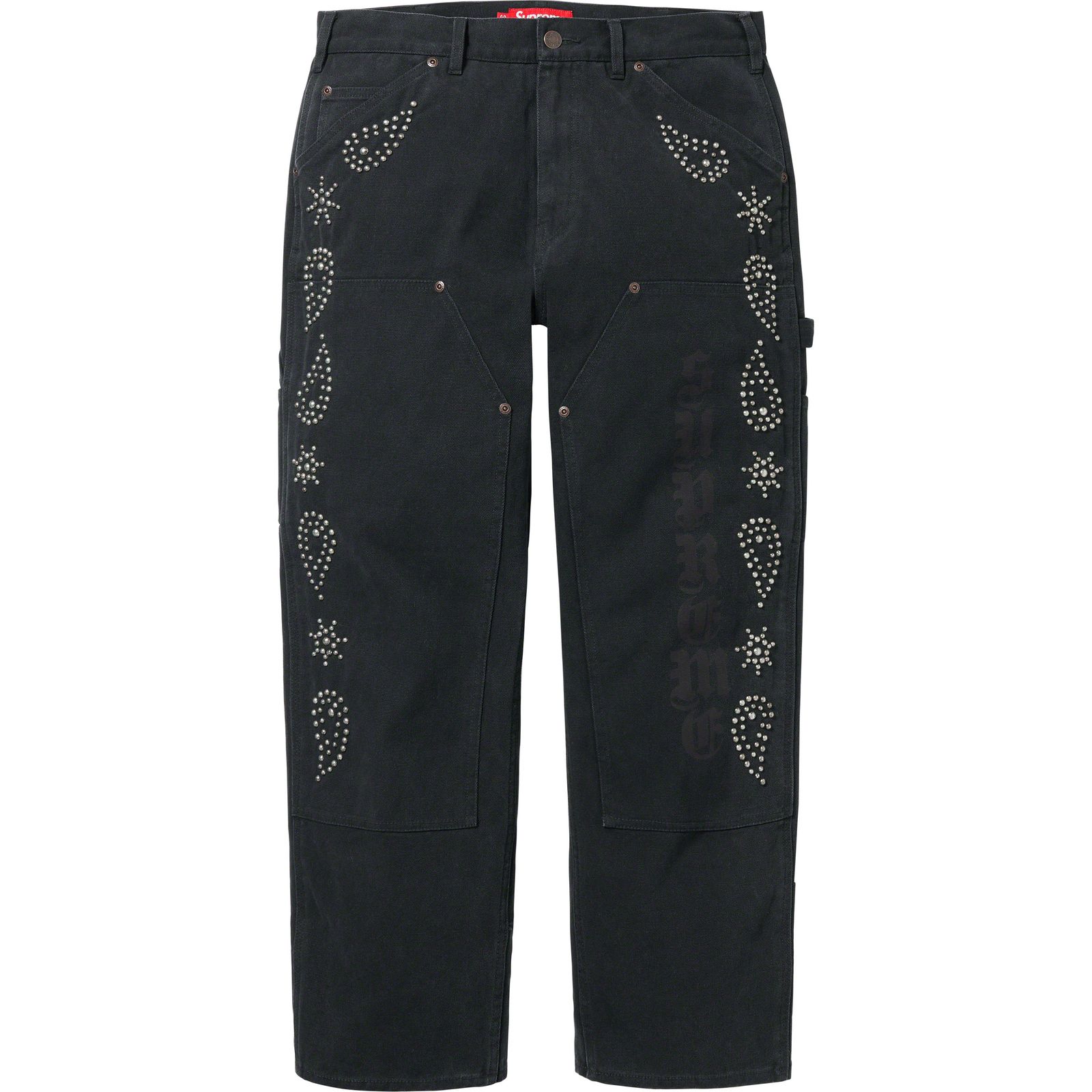 Paisley Studded Double Knee Painter Pant