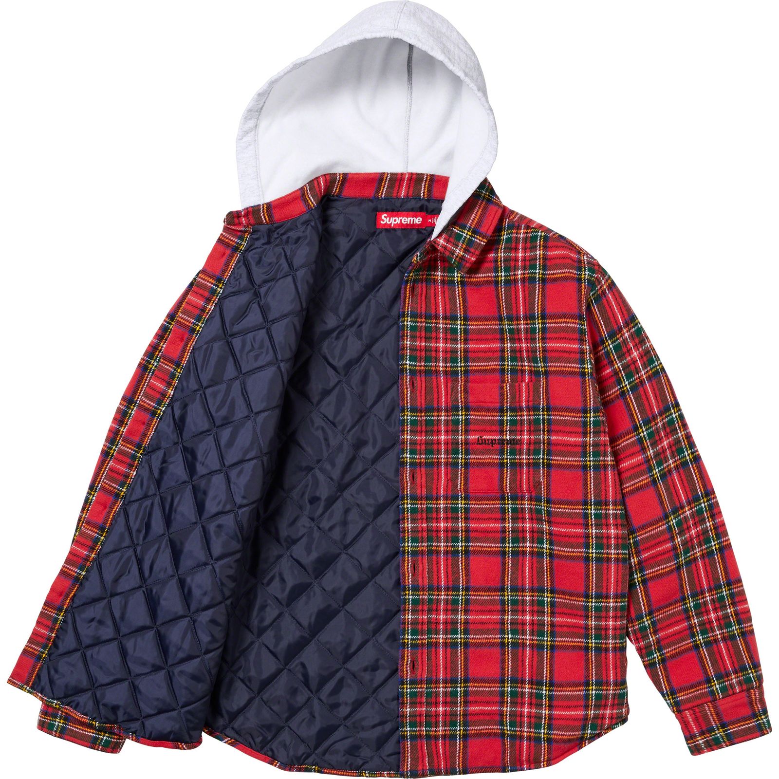 Tartan Flannel Hooded Shirt