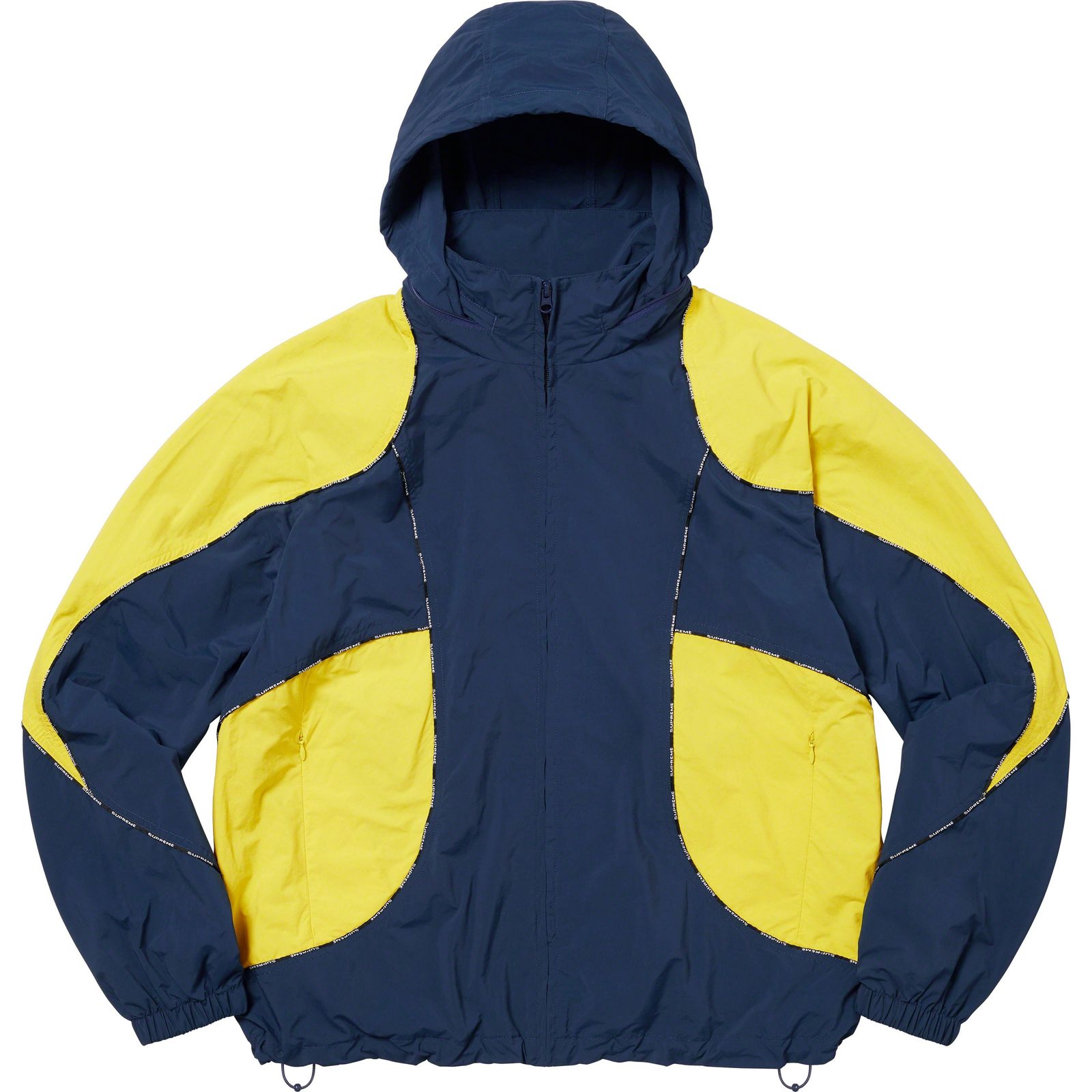Logo Piping Hooded Track Jacket