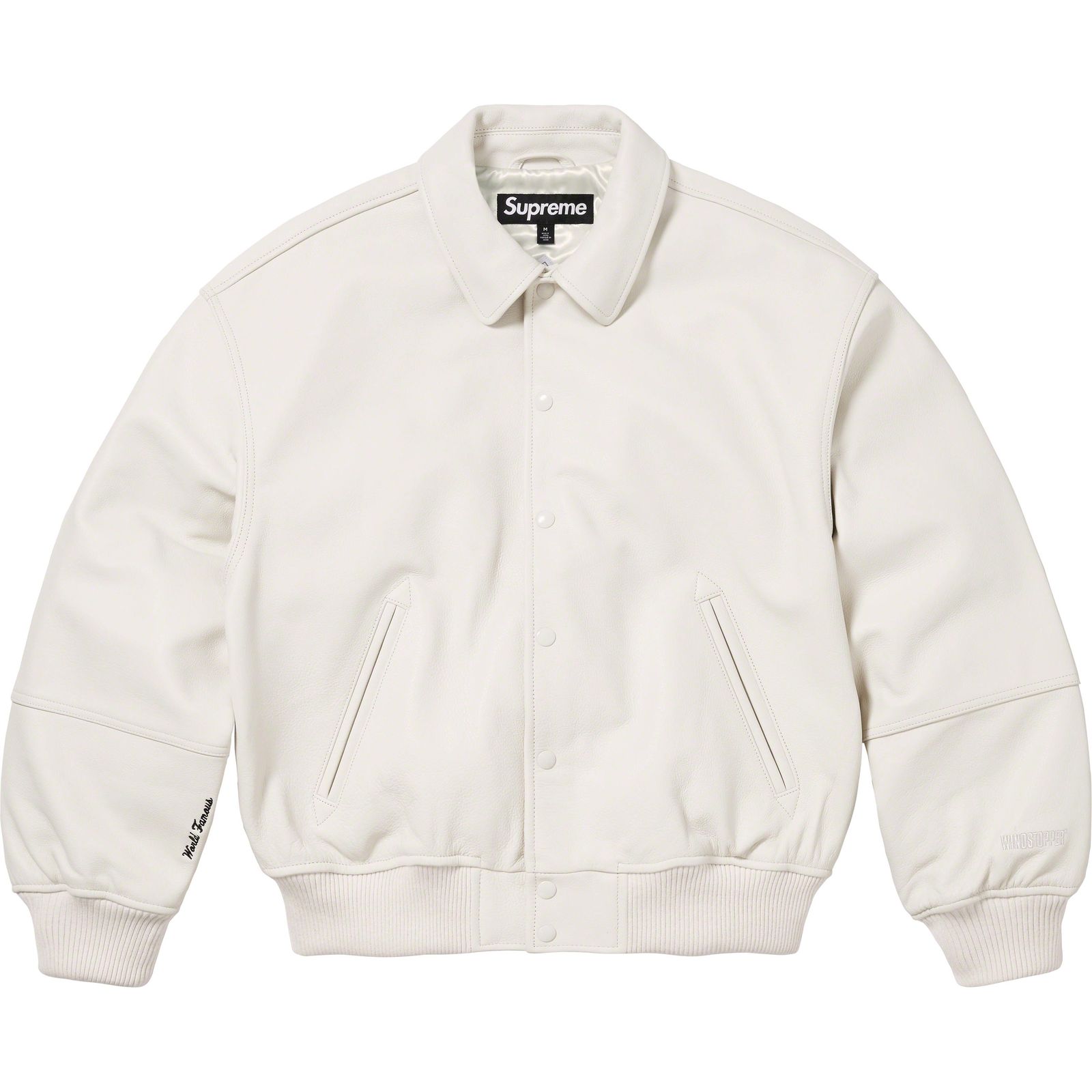 GORE-TEX Infinium WINDSTOPPER® Leather Varsity Jacket