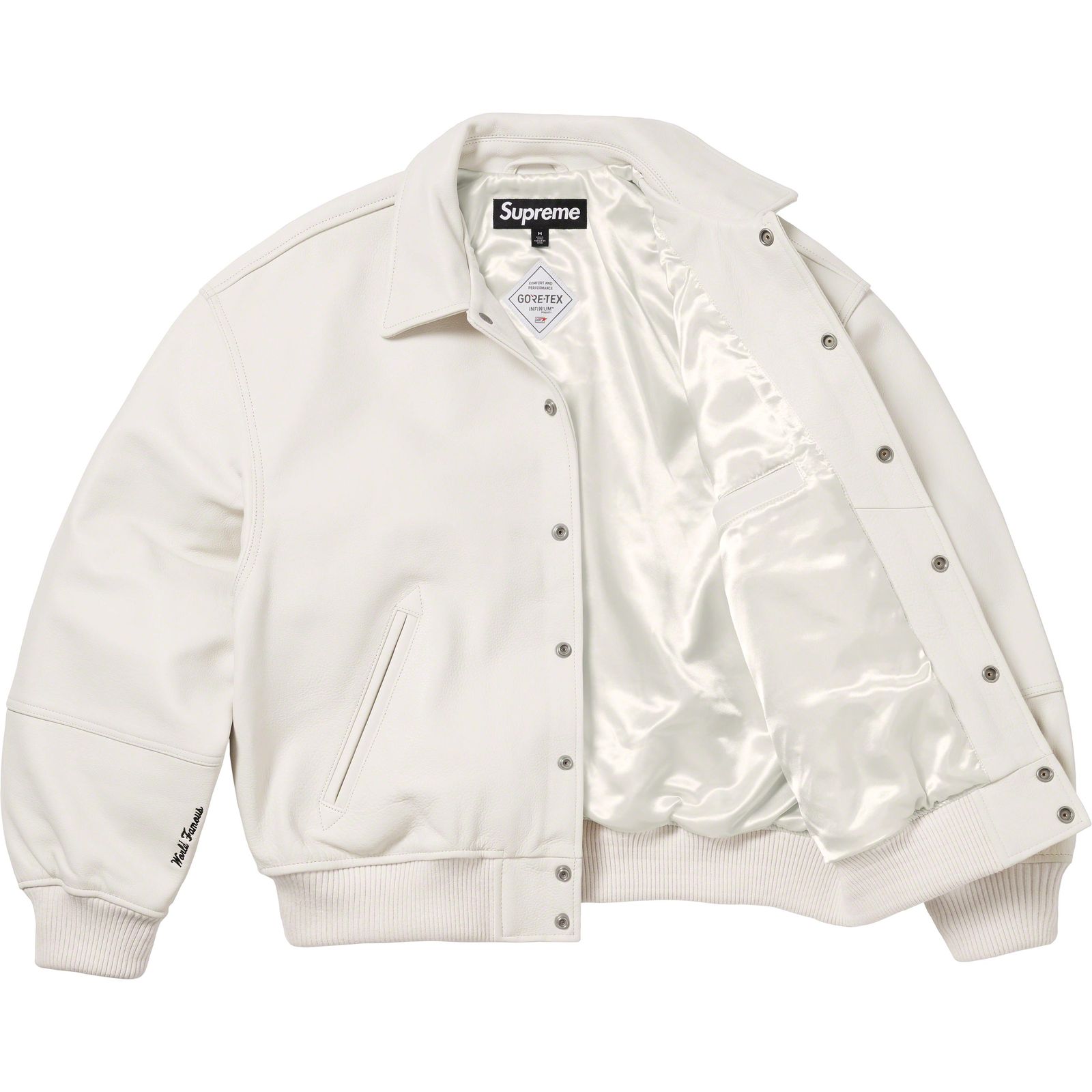 GORE-TEX Infinium WINDSTOPPER® Leather Varsity Jacket