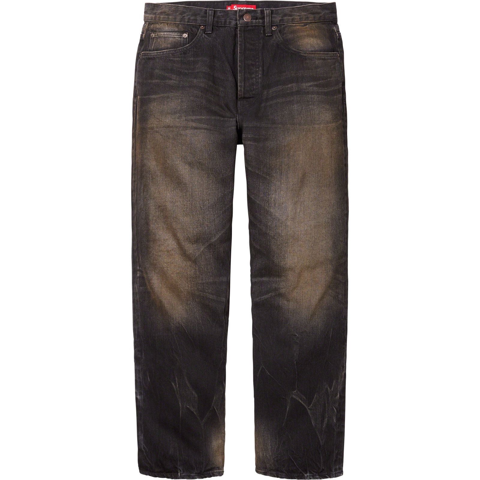 Distressed Loose Fit Selvedge Jean