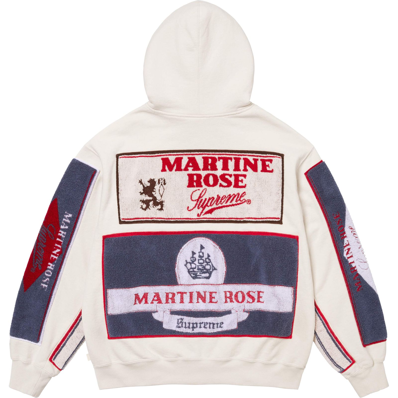 Supreme®/Martine Rose® Towel Zip Up Hooded Sweatshirt
