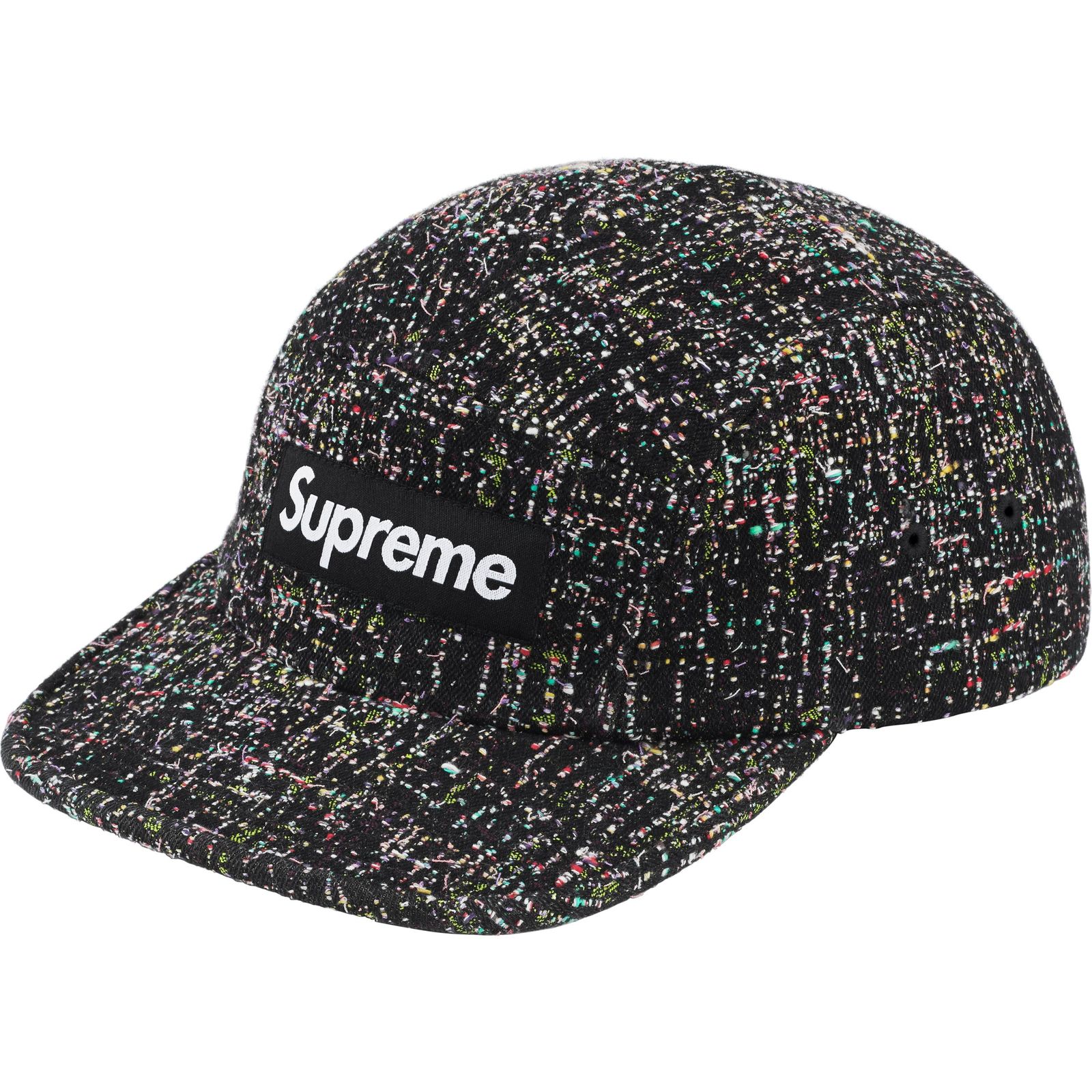 Denim Bouclé Camp Cap