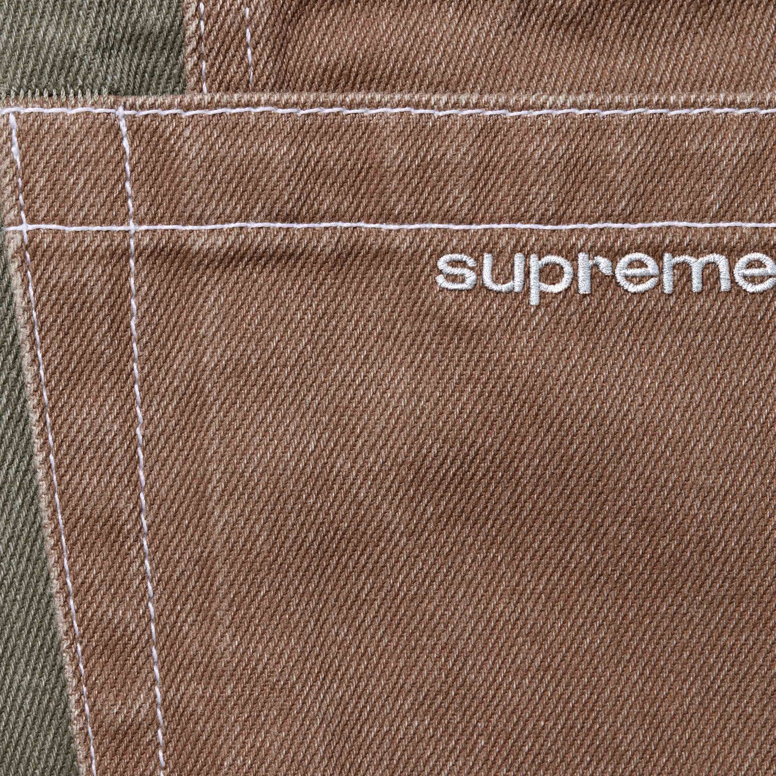 2-Tone Paneled Baggy Jean