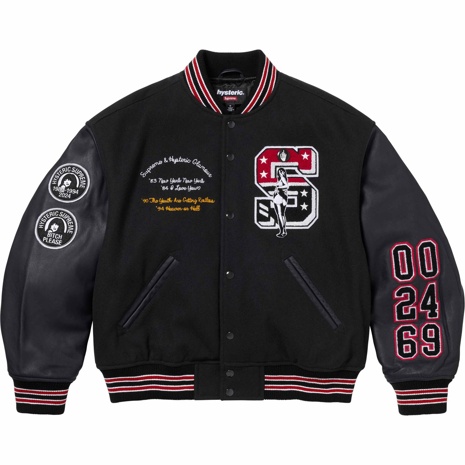Supreme®/HYSTERIC GLAMOUR Varsity Jacket