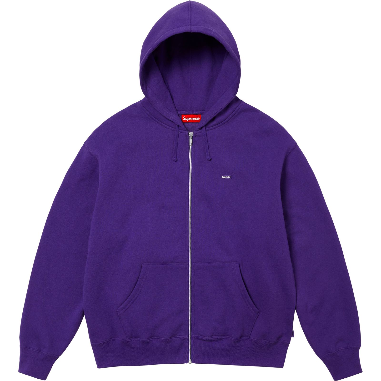 Small Box Zip Up Hooded Sweatshirt