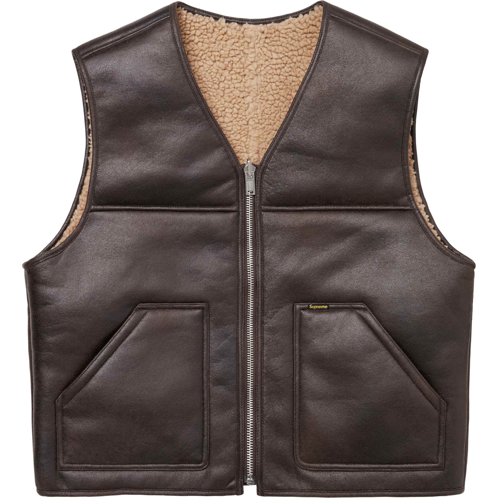 Reversible Faux Shearling Vest