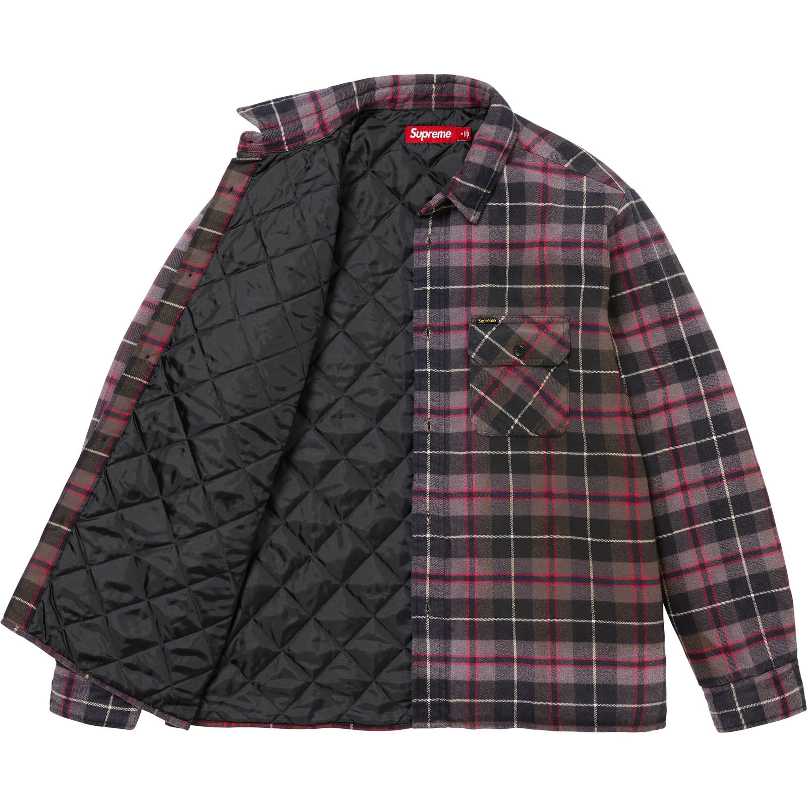 Quilted Plaid Shirt