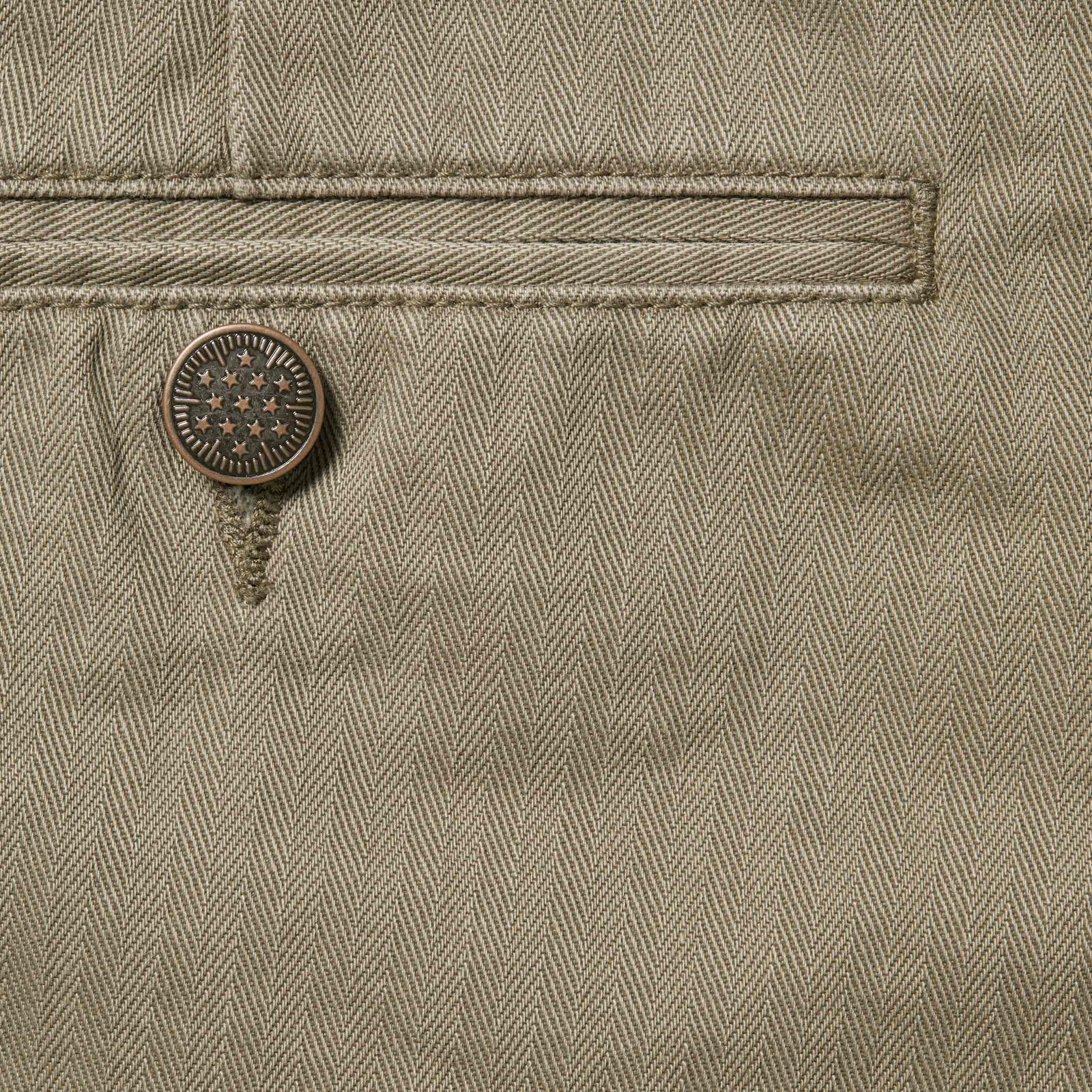 Washed Herringbone Chino Pant
