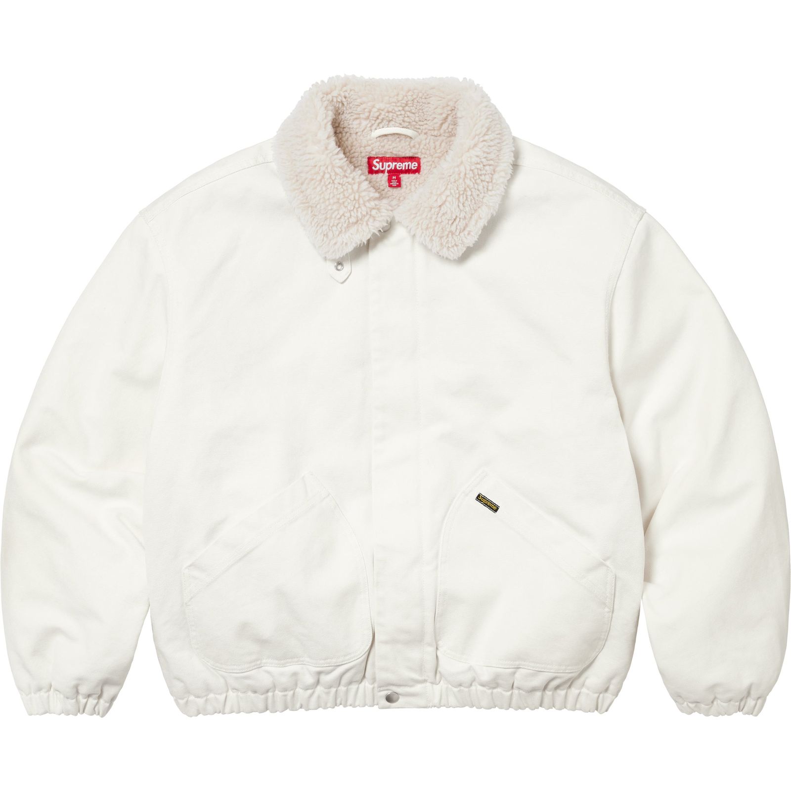 Faux Shearling Lined Bomber Jacket