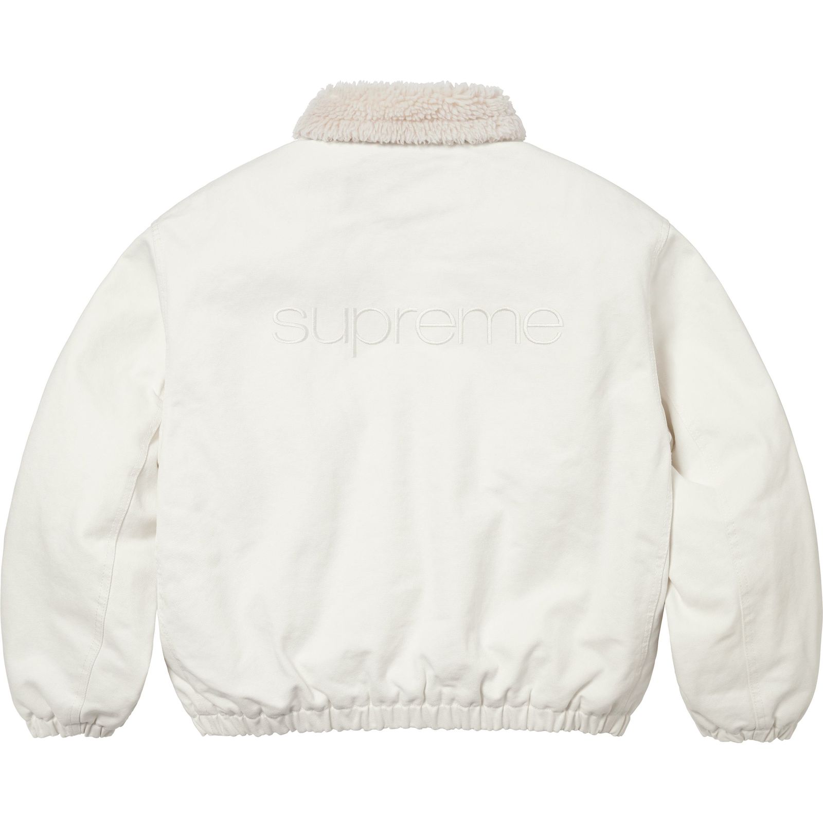 Faux Shearling Lined Bomber Jacket
