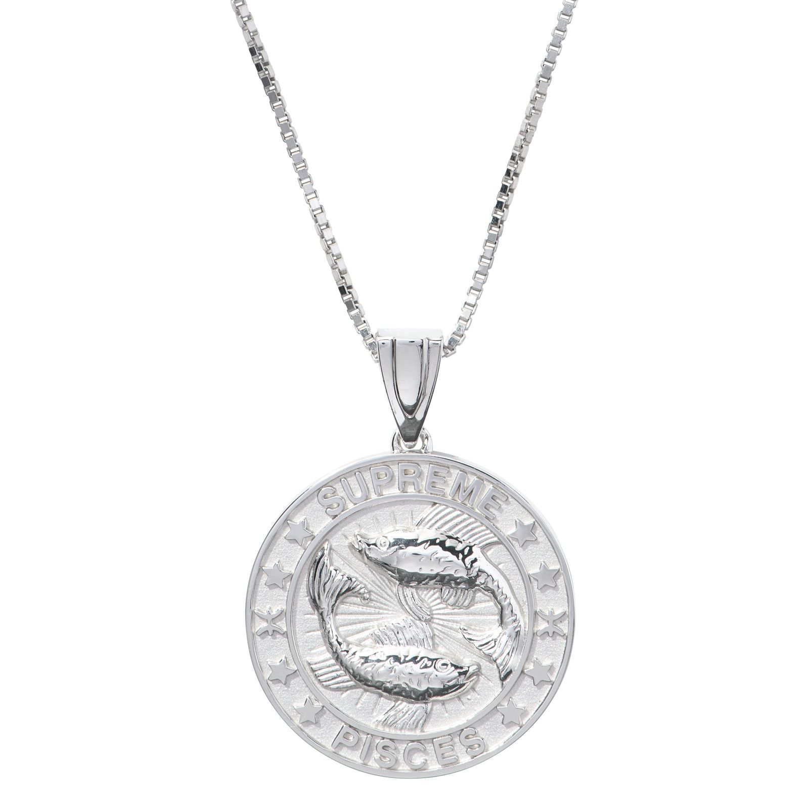 Supreme®/Jacob&Co Sterling Silver Zodiac Pendant