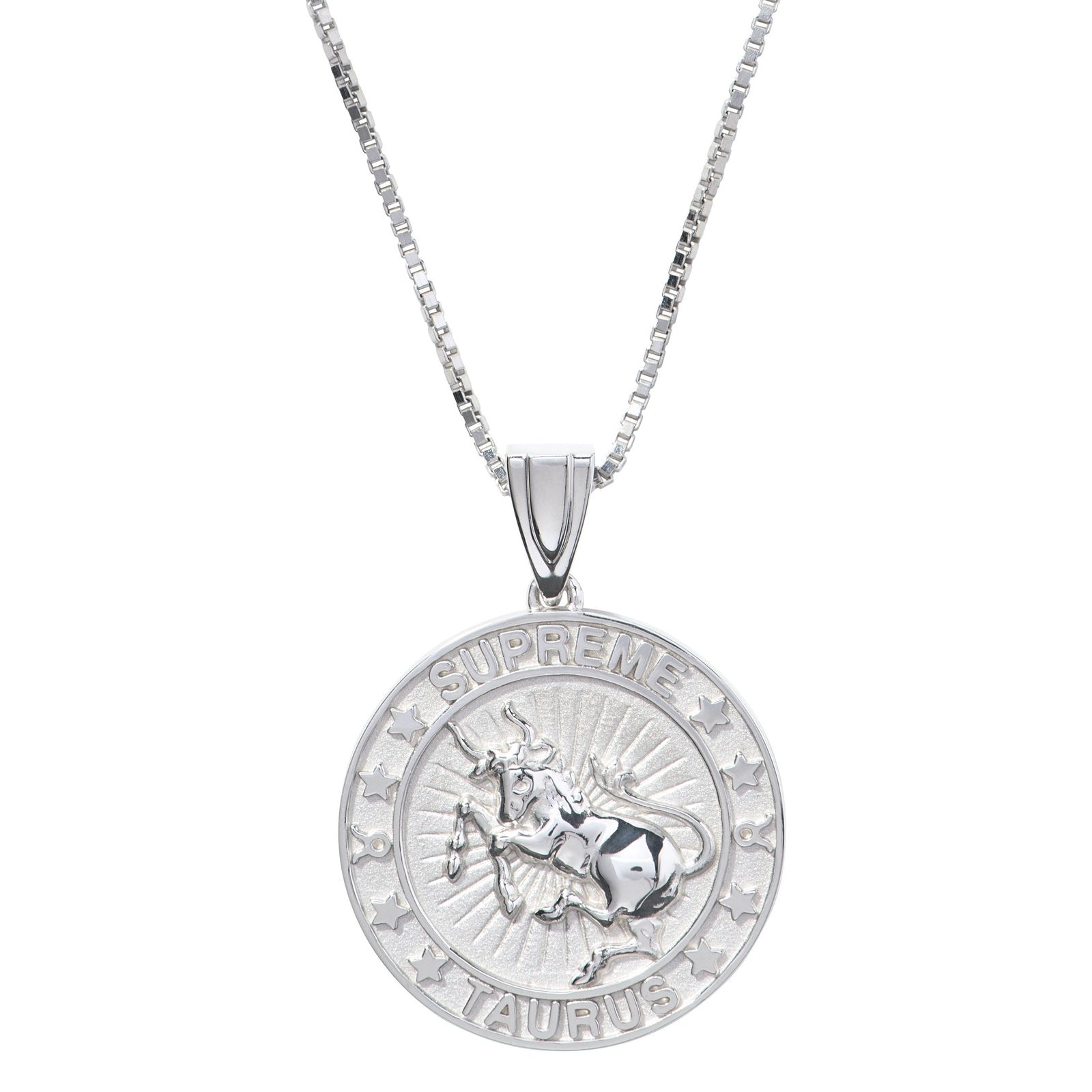 Supreme®/Jacob&Co Sterling Silver Zodiac Pendant