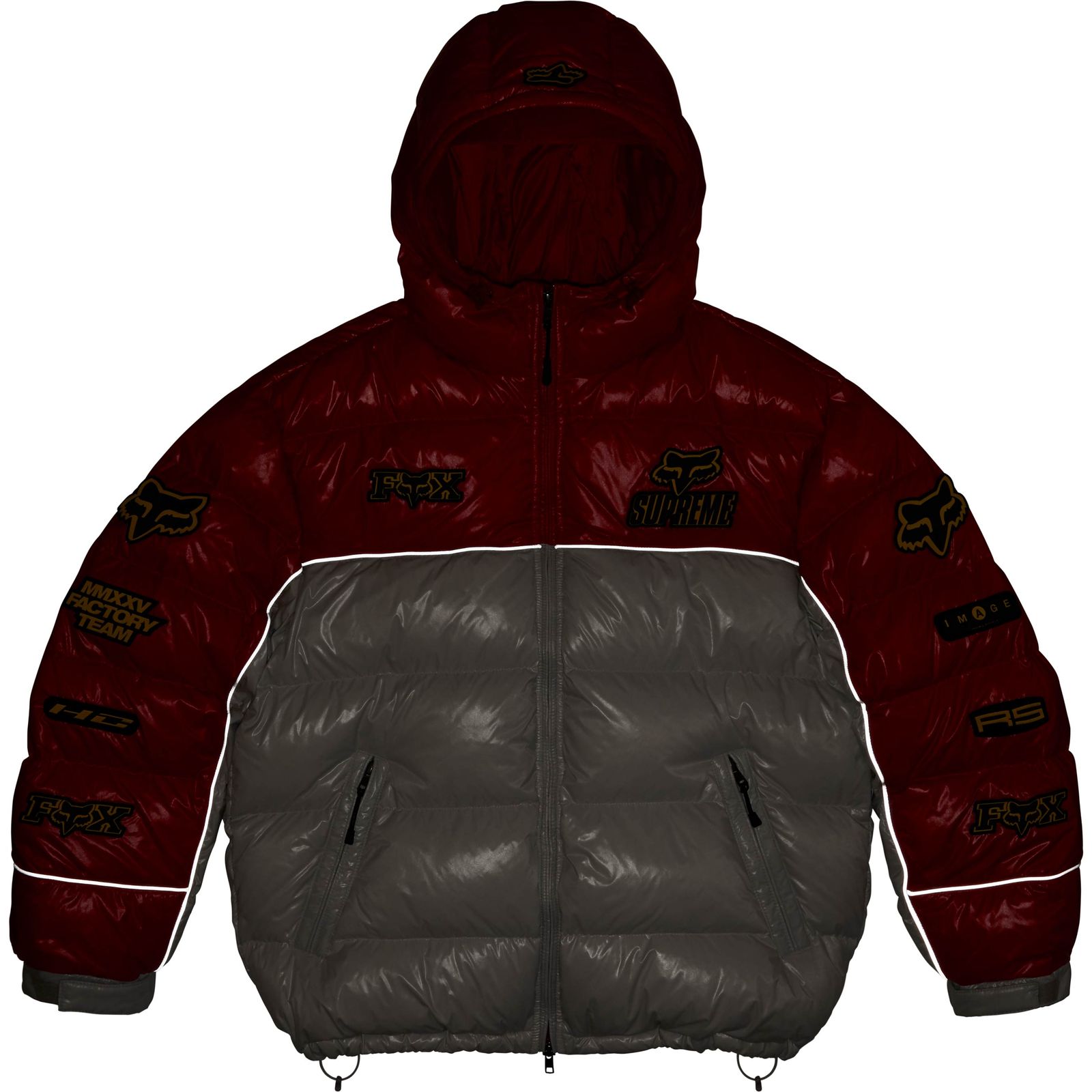 Supreme®/Fox Racing® Shiny Down Puffer Jacket