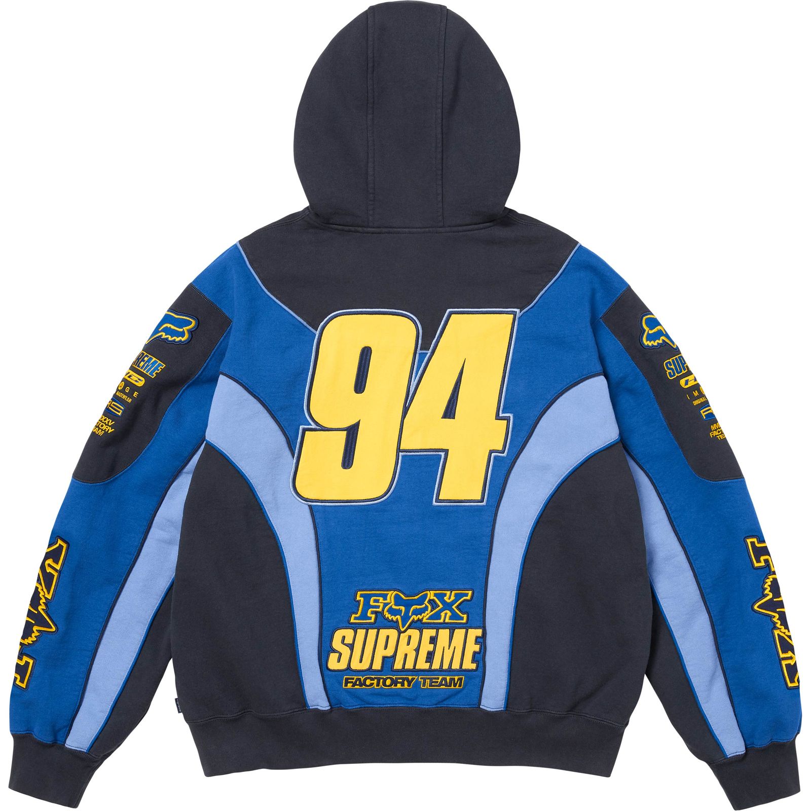 Supreme®/Fox Racing® Zip Up Hooded Sweatshirt