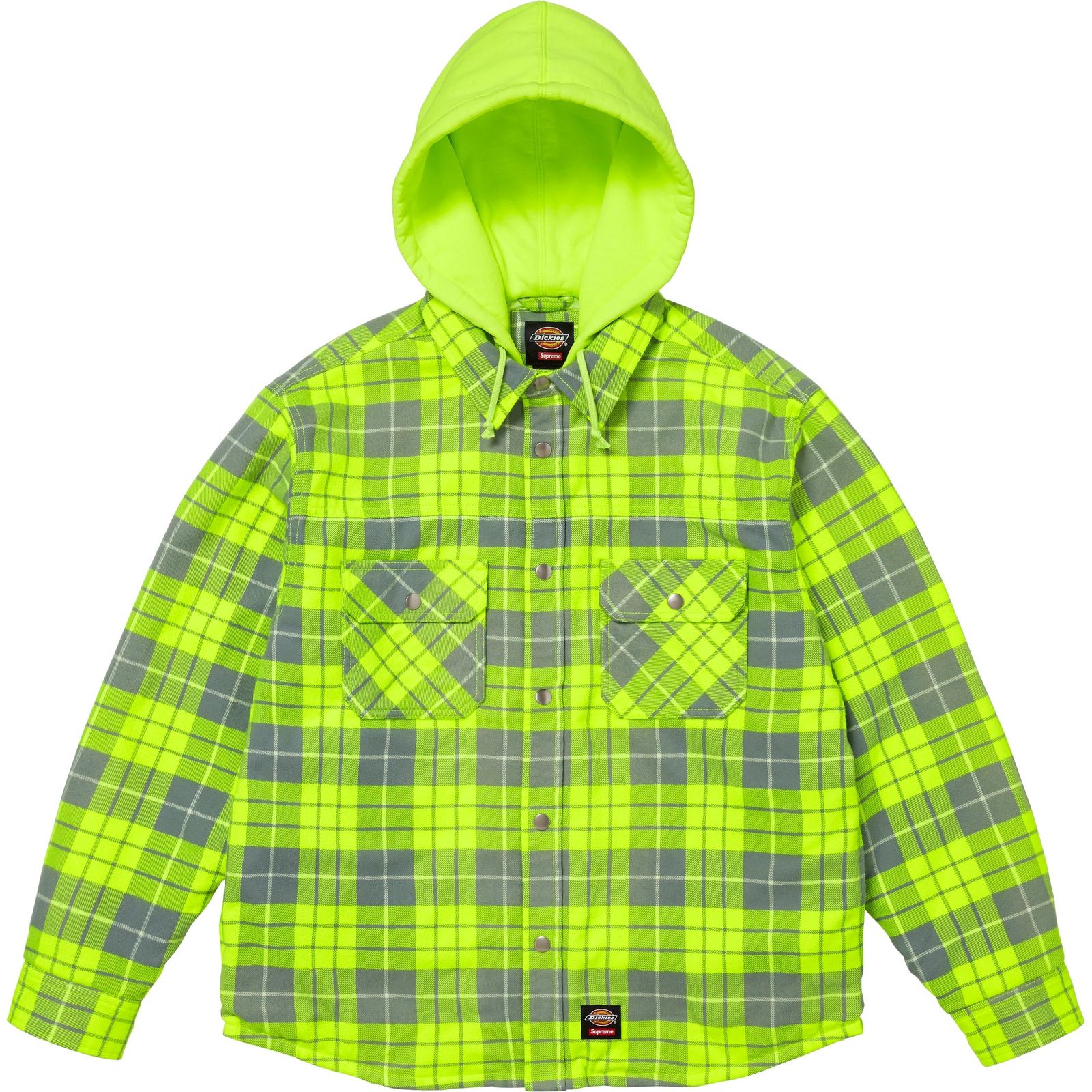 Supreme®/Dickies® Lined Zip Up Hooded Flannel Shirt