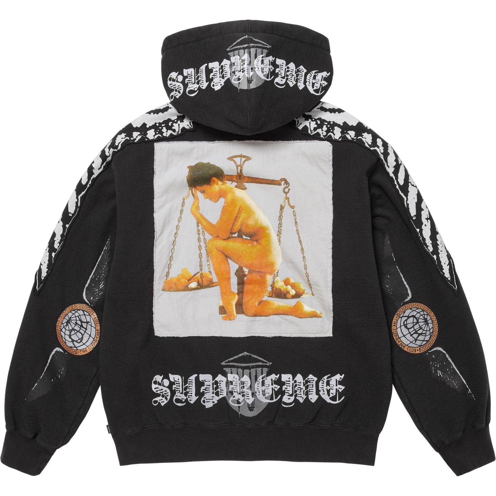 Wings Zip Up Hooded Sweatshirt