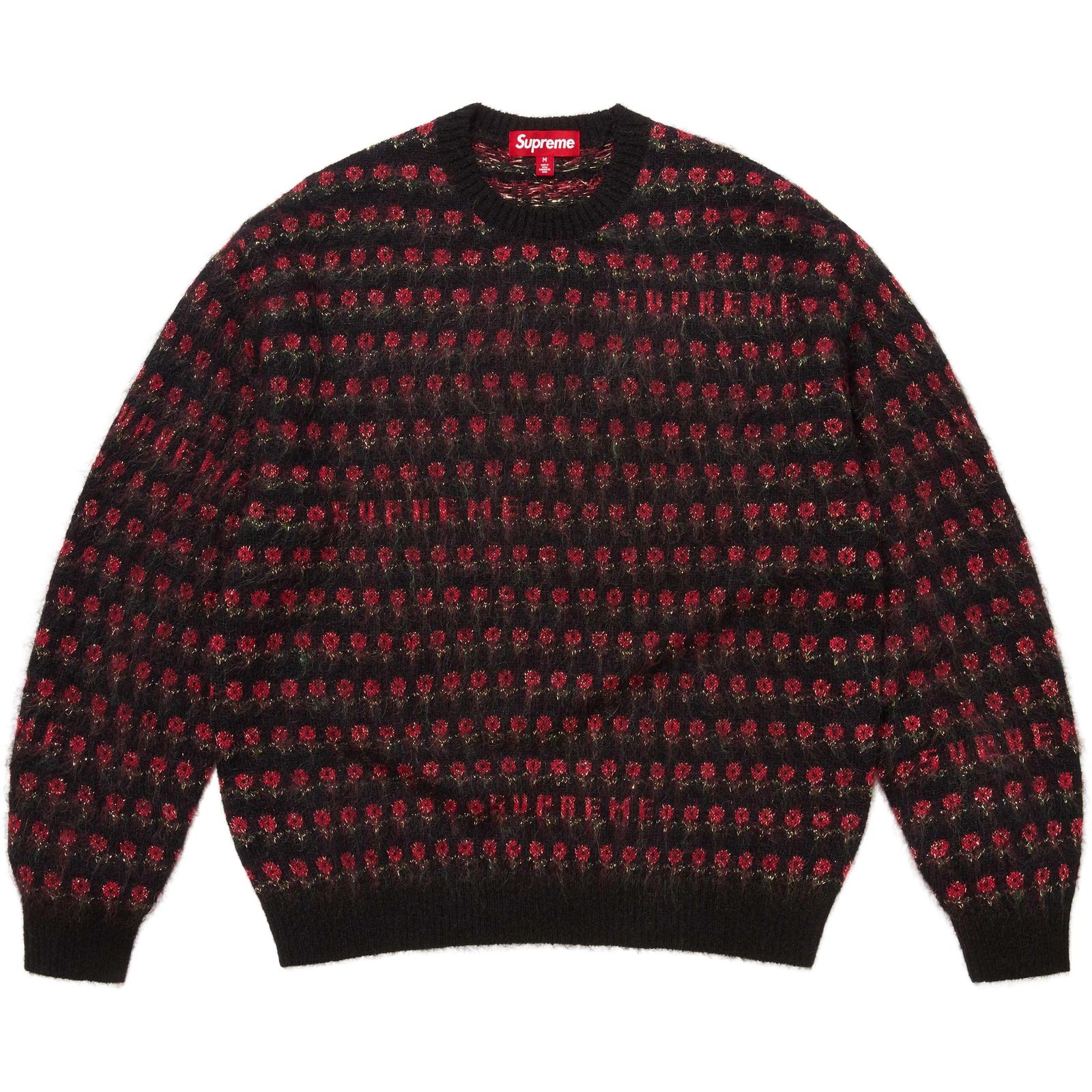 Flowers Metallic Sweater