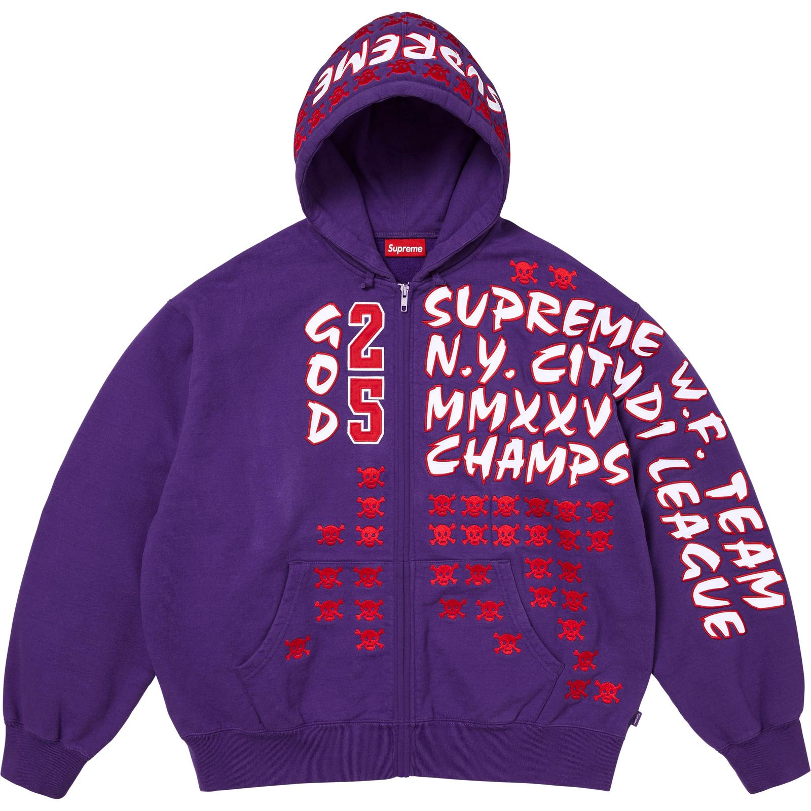 League Champs Zip Up Hooded Sweatshirt